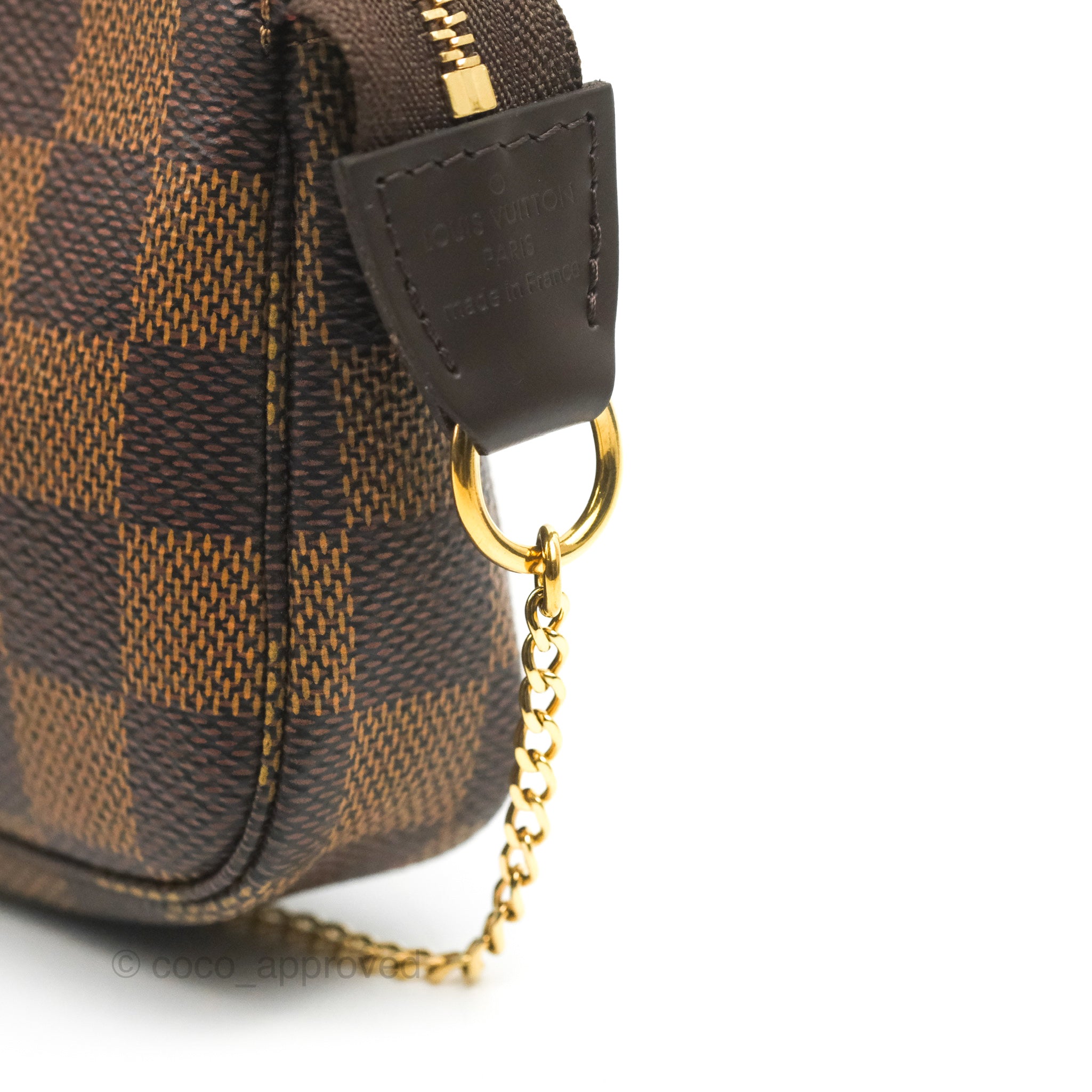 Louis Vuitton Damier Ebene Mini Pochette Accessories – Coco