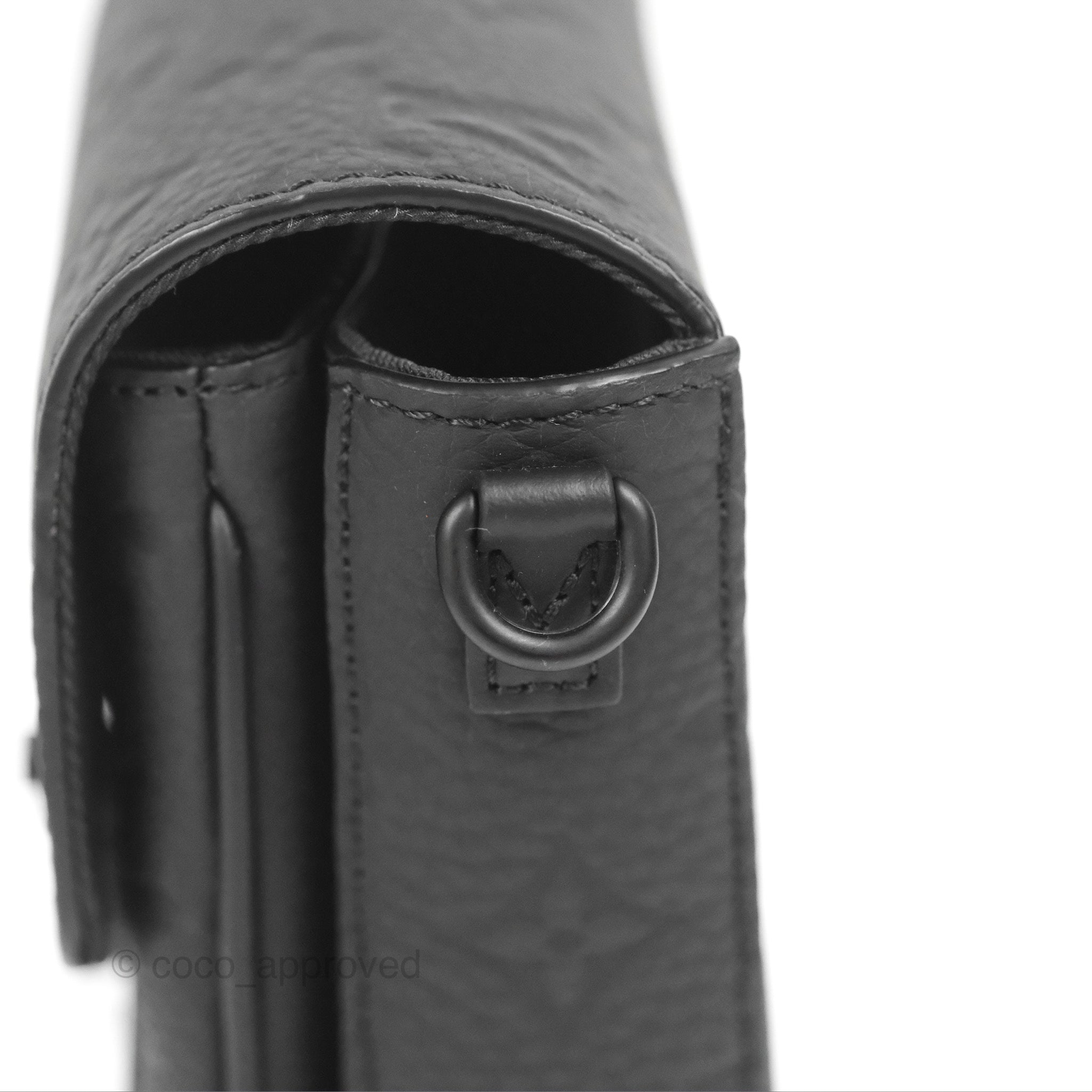 S-Lock Vertical Wearable Wallet Monogram Black