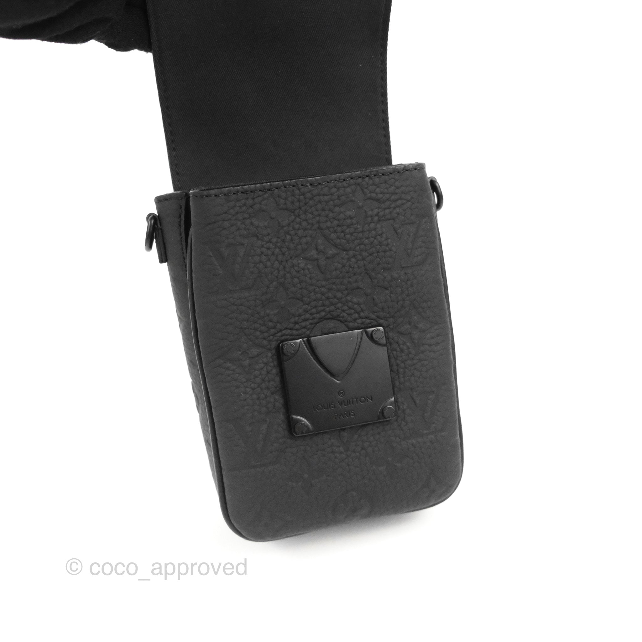 Louis Vuitton® S-lock Vertical Wearable Wallet Black. Size