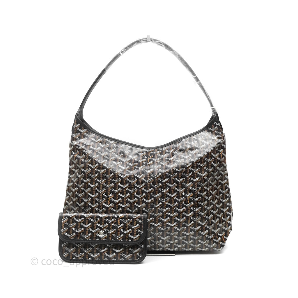 Goyard Bohème Hobo Bag Black Goyardine Canvas