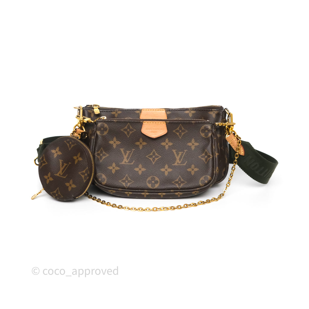 Louis Vuitton Multi Pochette Accessories Khaki Monogram Canvas