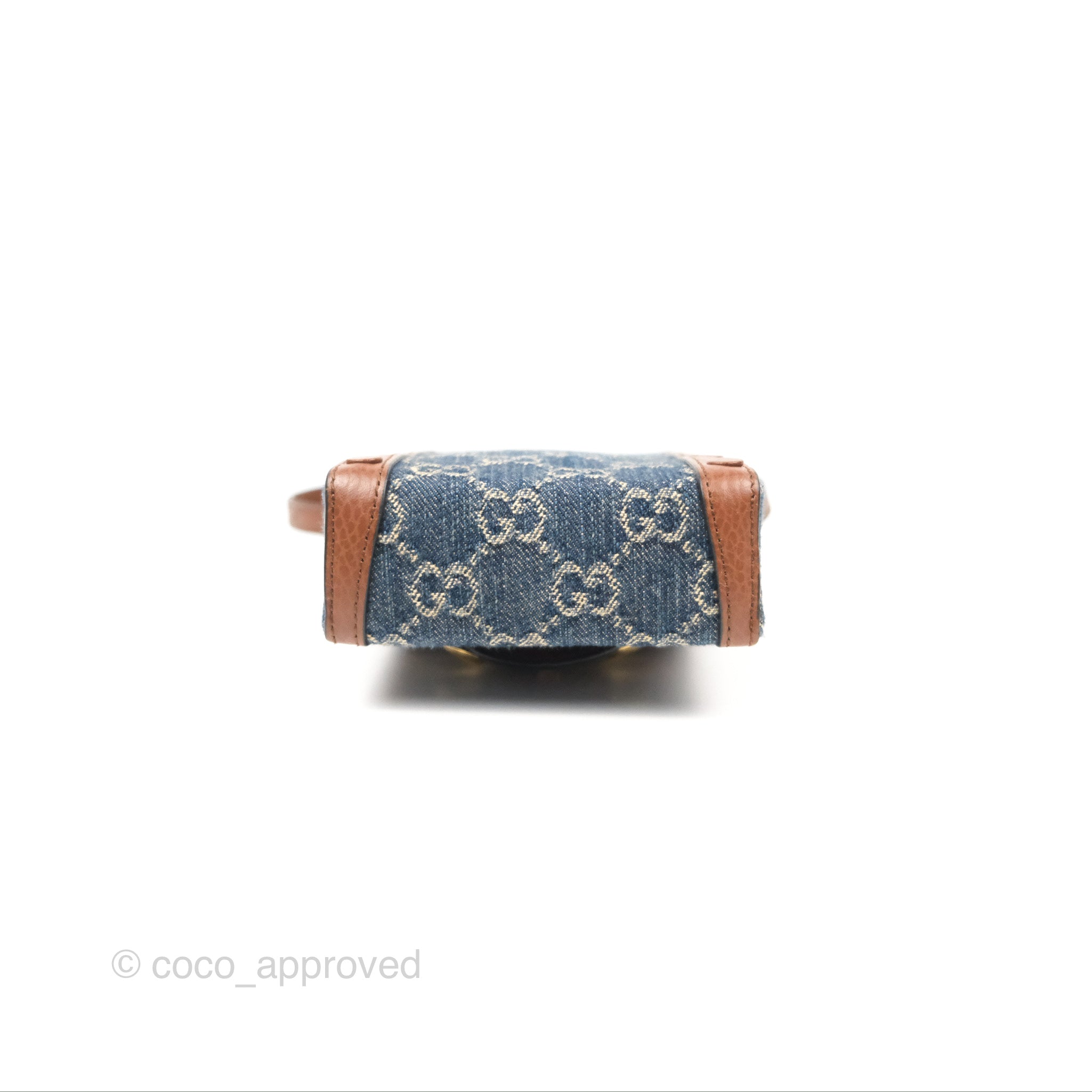 Gucci Horsebit 1955 Mini Bag GG Denim/ Brown Leather – Coco