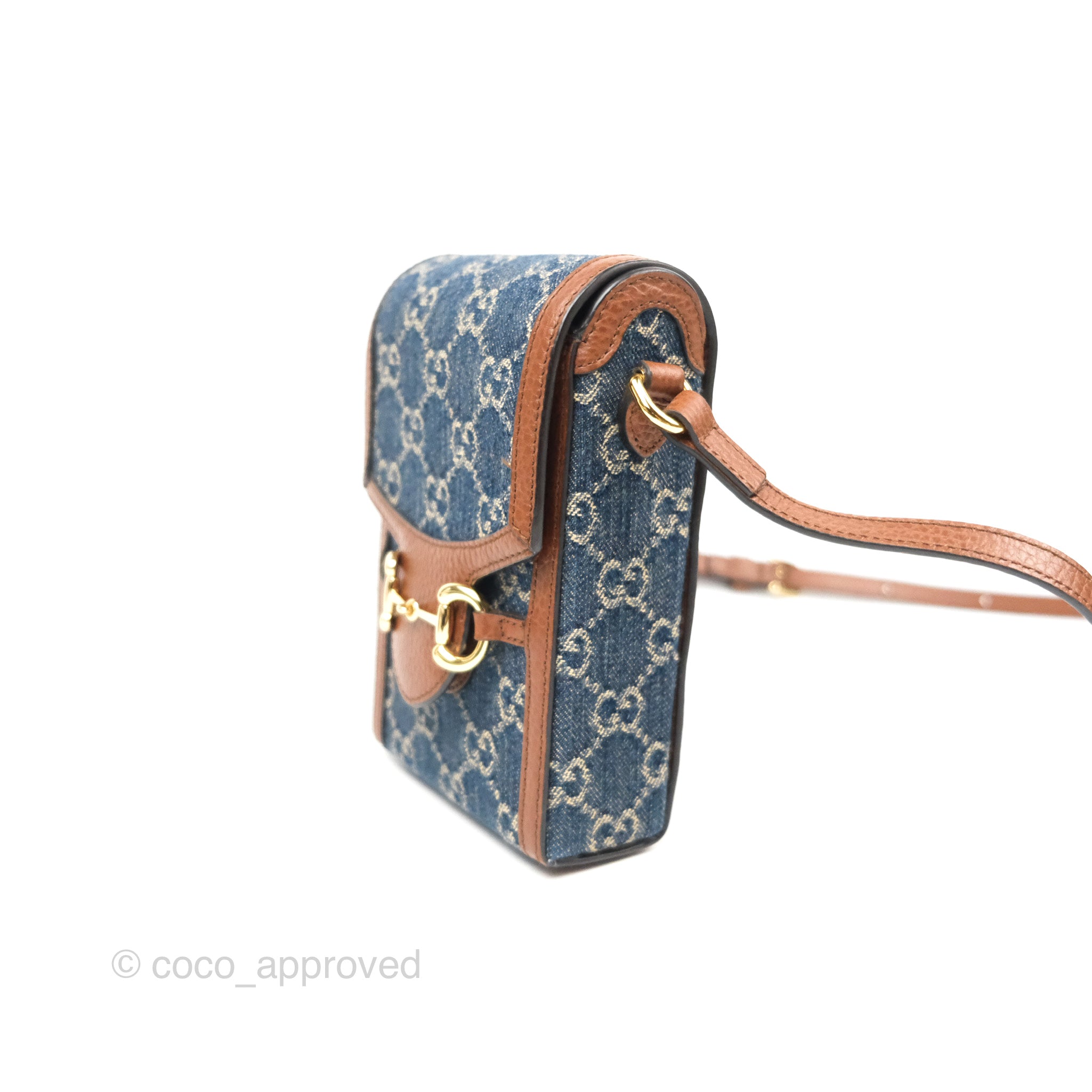 Gucci Horsebit 1955 mini bag in brown leather