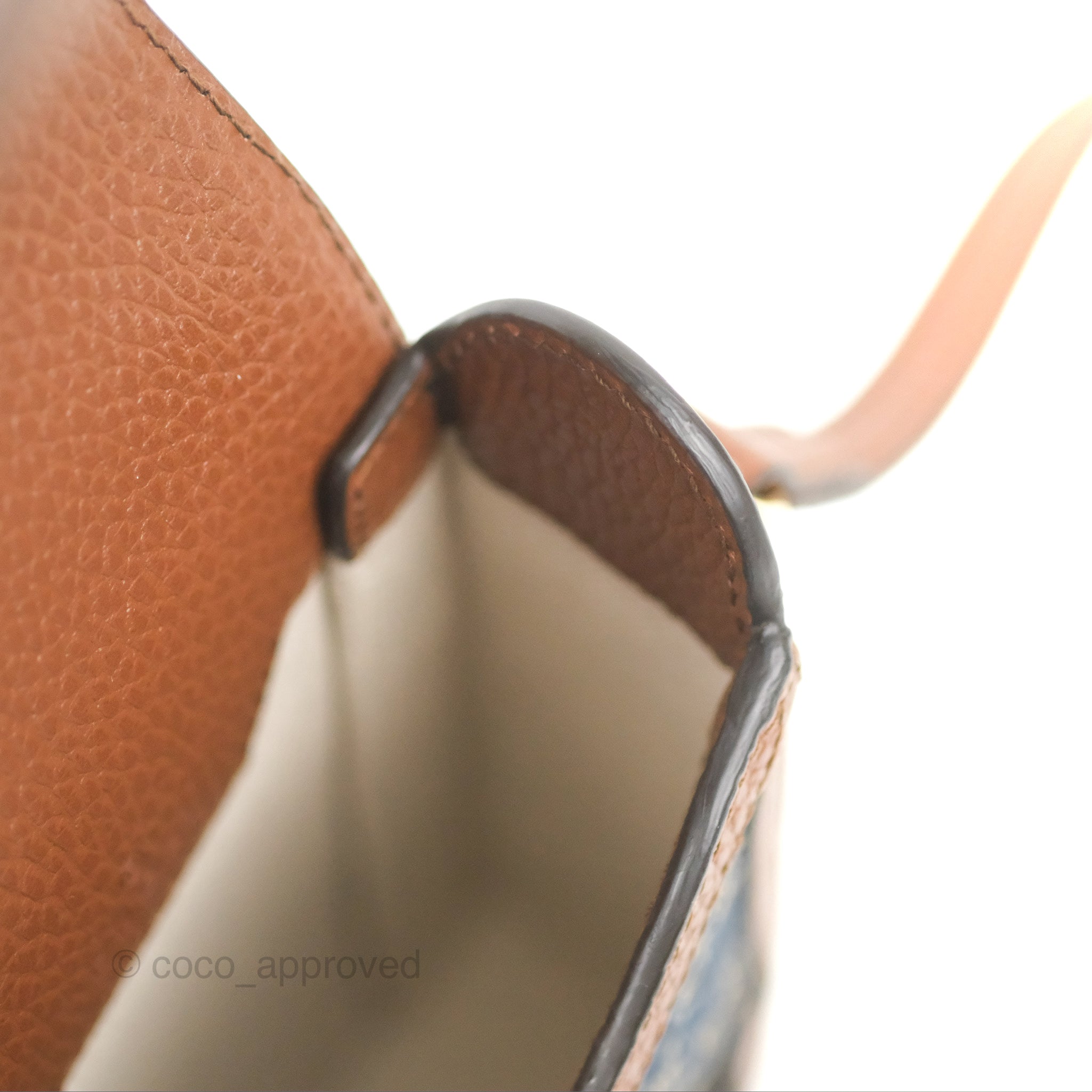 Gucci Horsebit 1955 Mini Bag GG Denim/ Brown Leather – Coco
