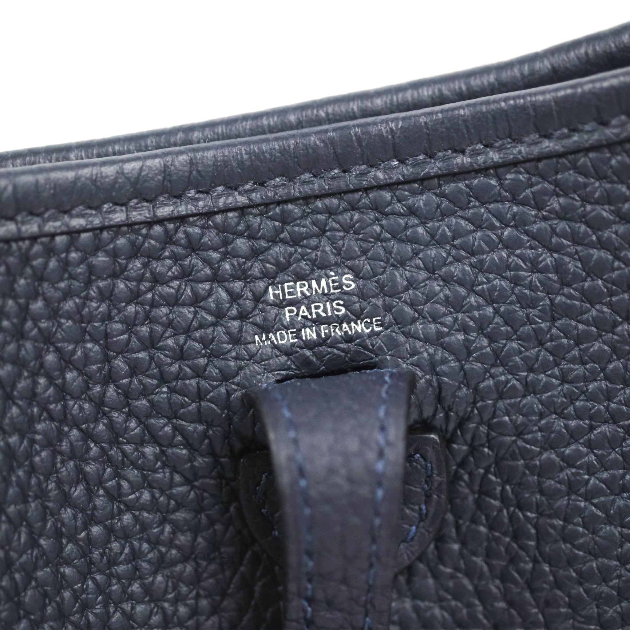 Hermès Evelyne 16 Clemence Blue Nuit / Blue Indigo