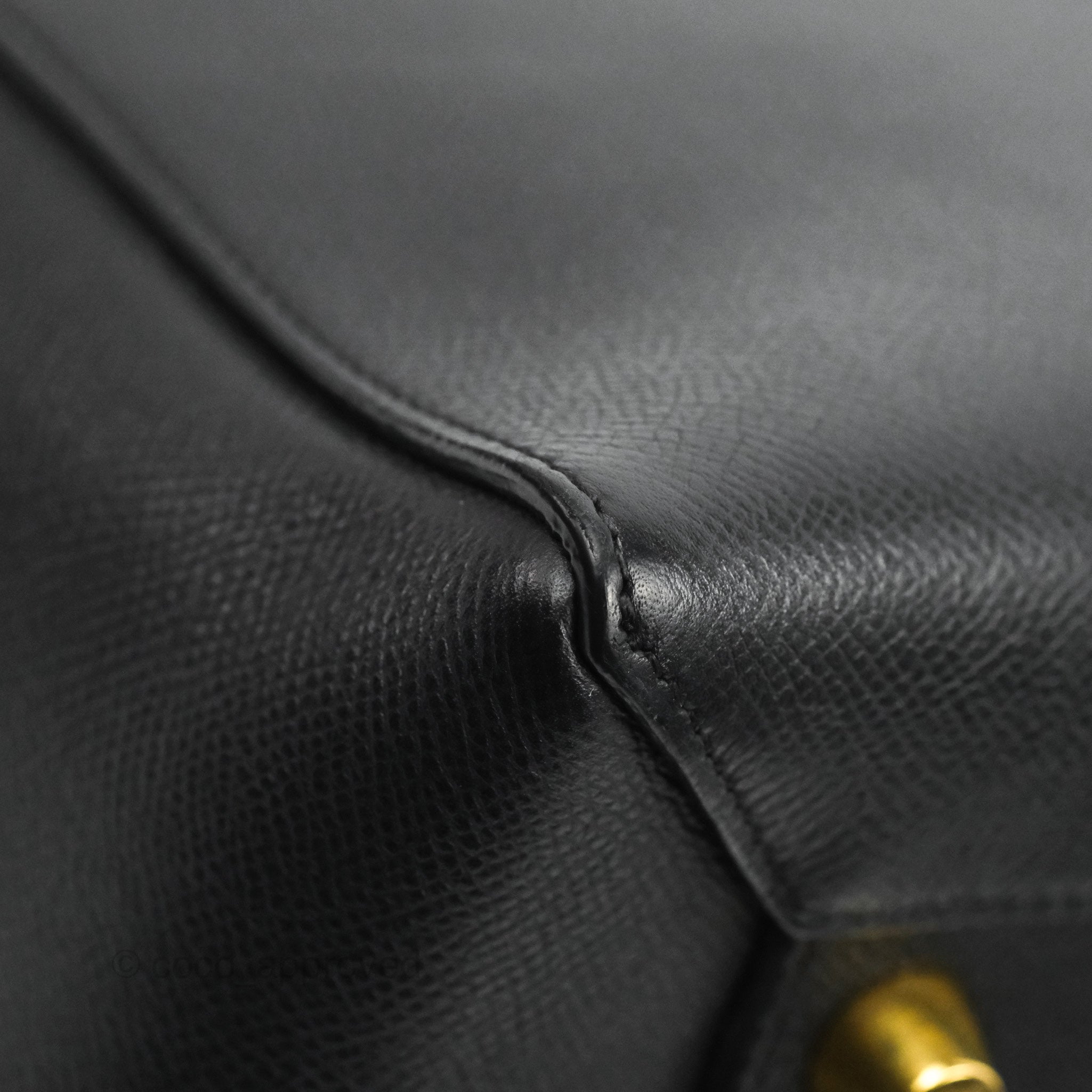 Celine Mini Belt Bag Black Grained Calfskin Gold Hardware – Coco