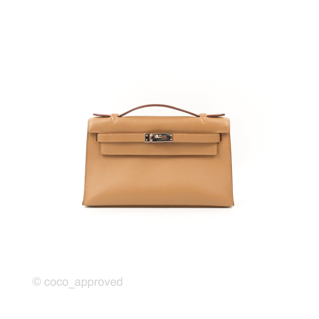 Hermes Kelly Pochette Biscuit Swift Gold Hardware – Madison Avenue Couture