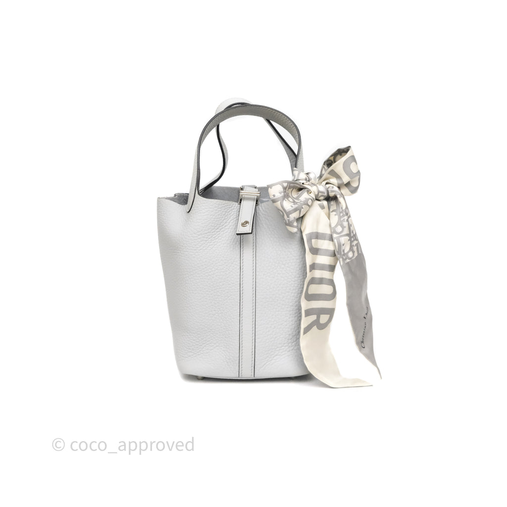 Hermès Picotin Lock 18 Bleu Pale 08 Clemence Palladium Hardware