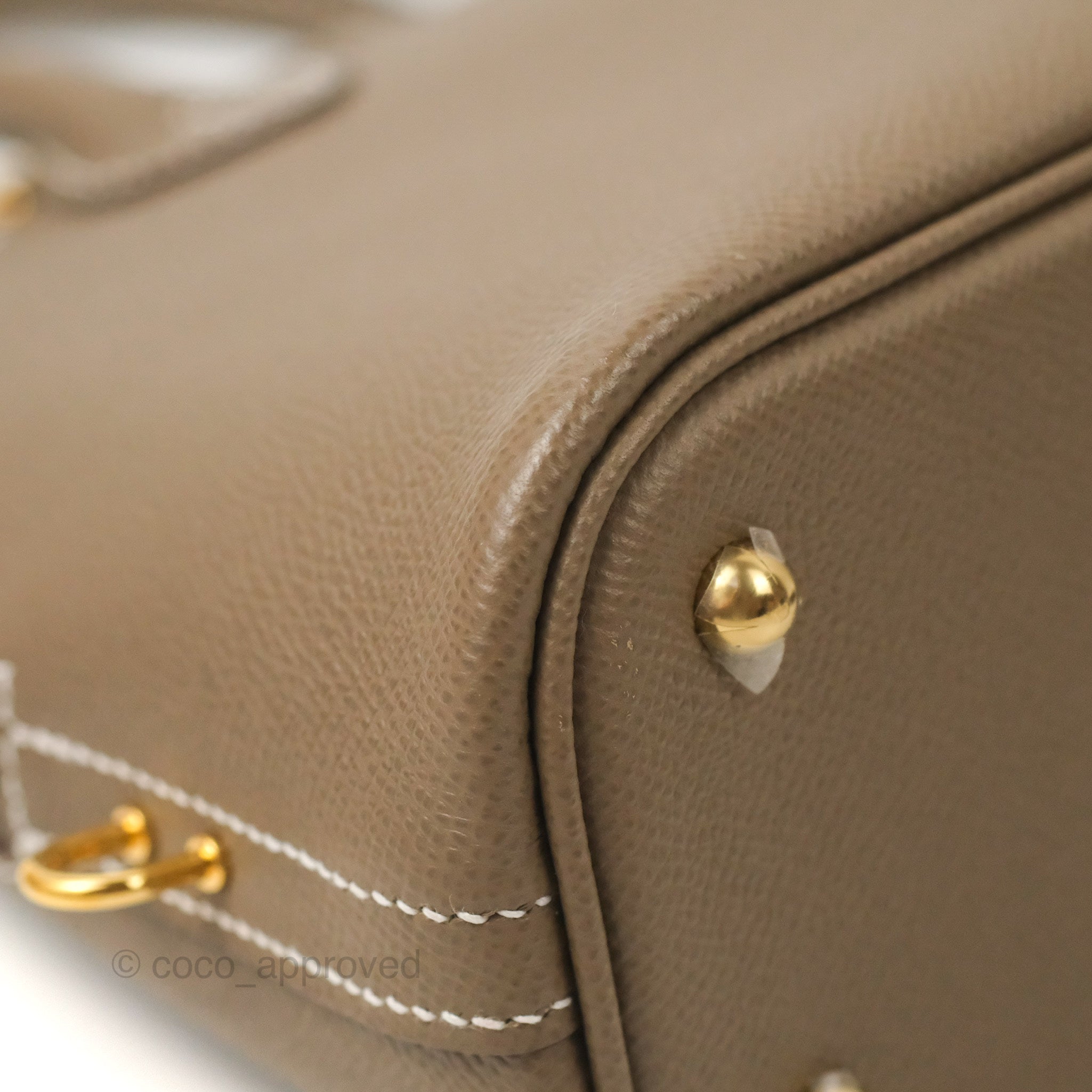 Hermès Bolide Gold Epsom 1923 25 Gold Hardware, 2023 (Like New), Brown Womens Handbag