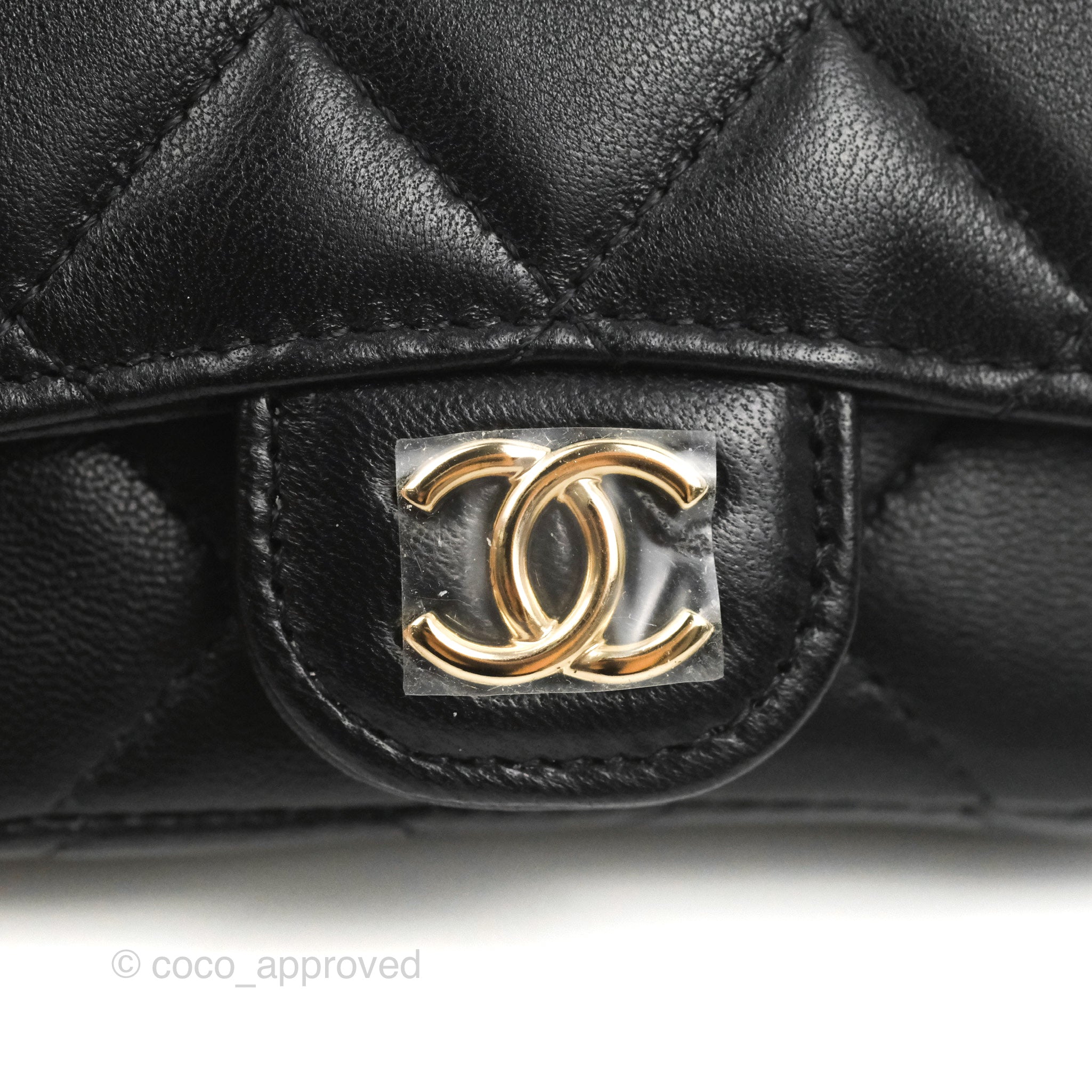 Chanel Bow Chain Belt Bag Black Lambskin Gold Hardware – Coco