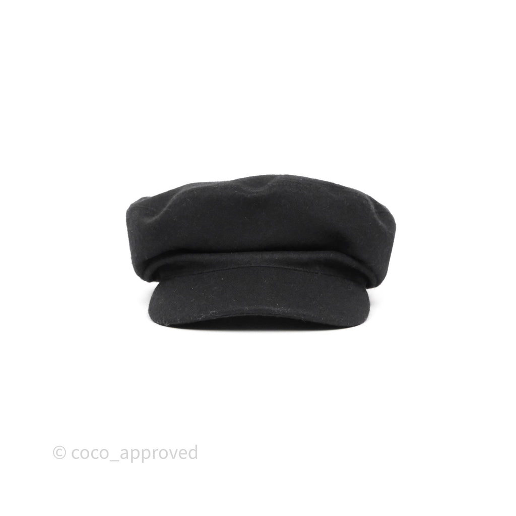 Hermès Dani Cap Black Wool Size 58