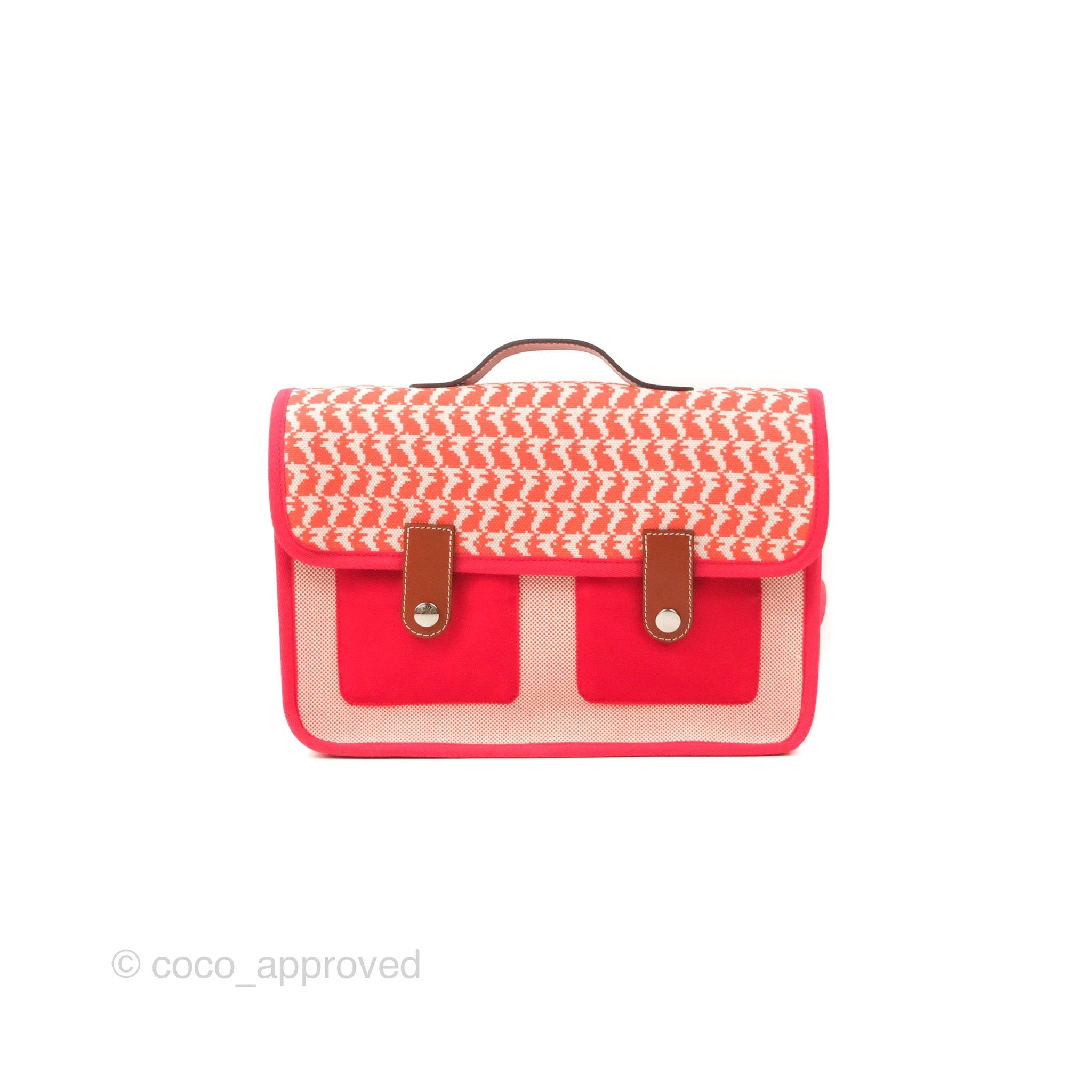 Hermes Kids Animaux Pixel Backpack Red – Coco Approved Studio