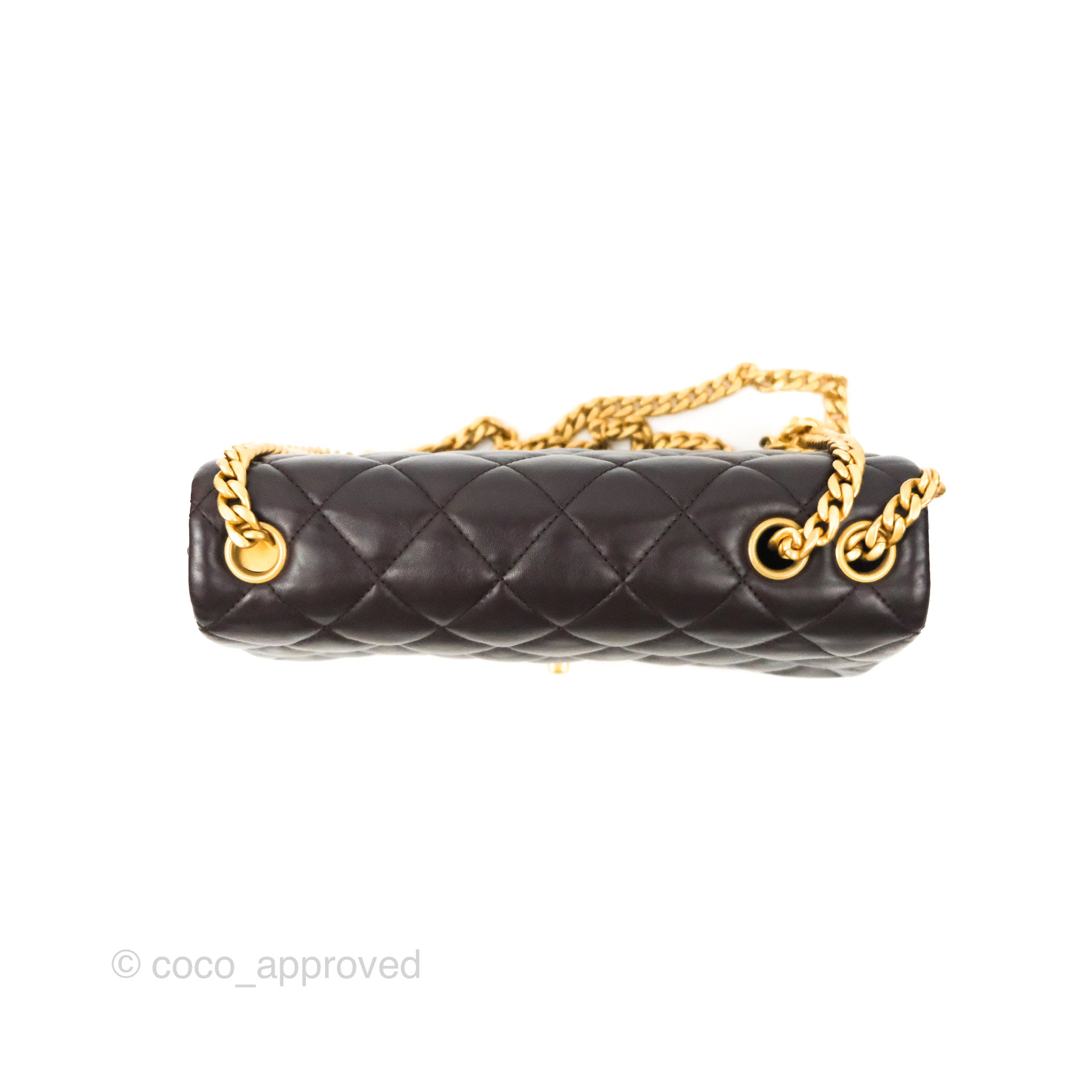 Chanel Flap Bag with Chunky Chain Strap Large 22S Lambskin Black in  Lambskin Leather with Gold-tone - US
