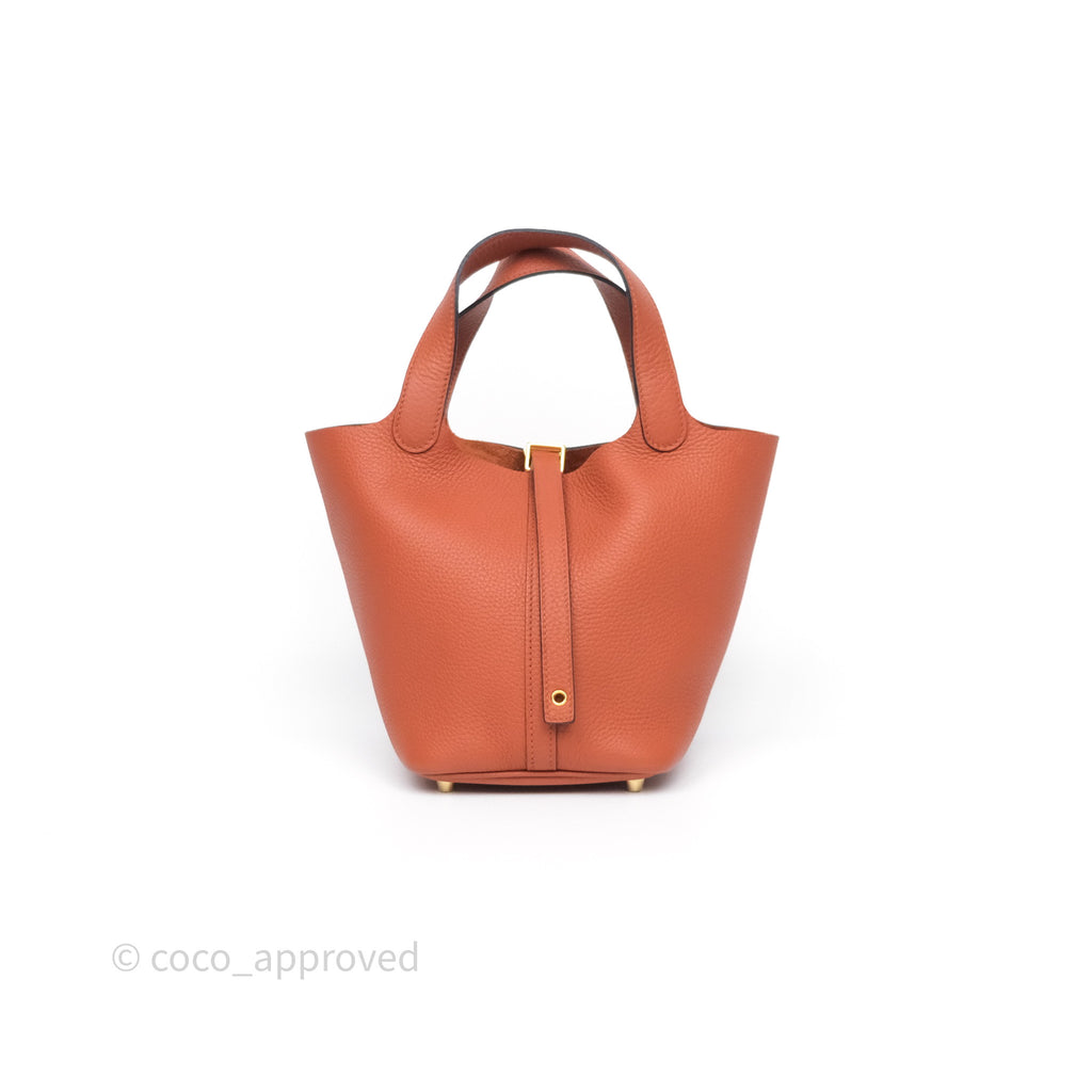 Hermès Picotin Lock 18 Cuivre 6C Taurillon Clemence Gold Hardware