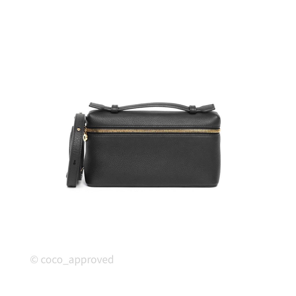Loro Piana Extra Pocket L19 Black Grained Calfskin