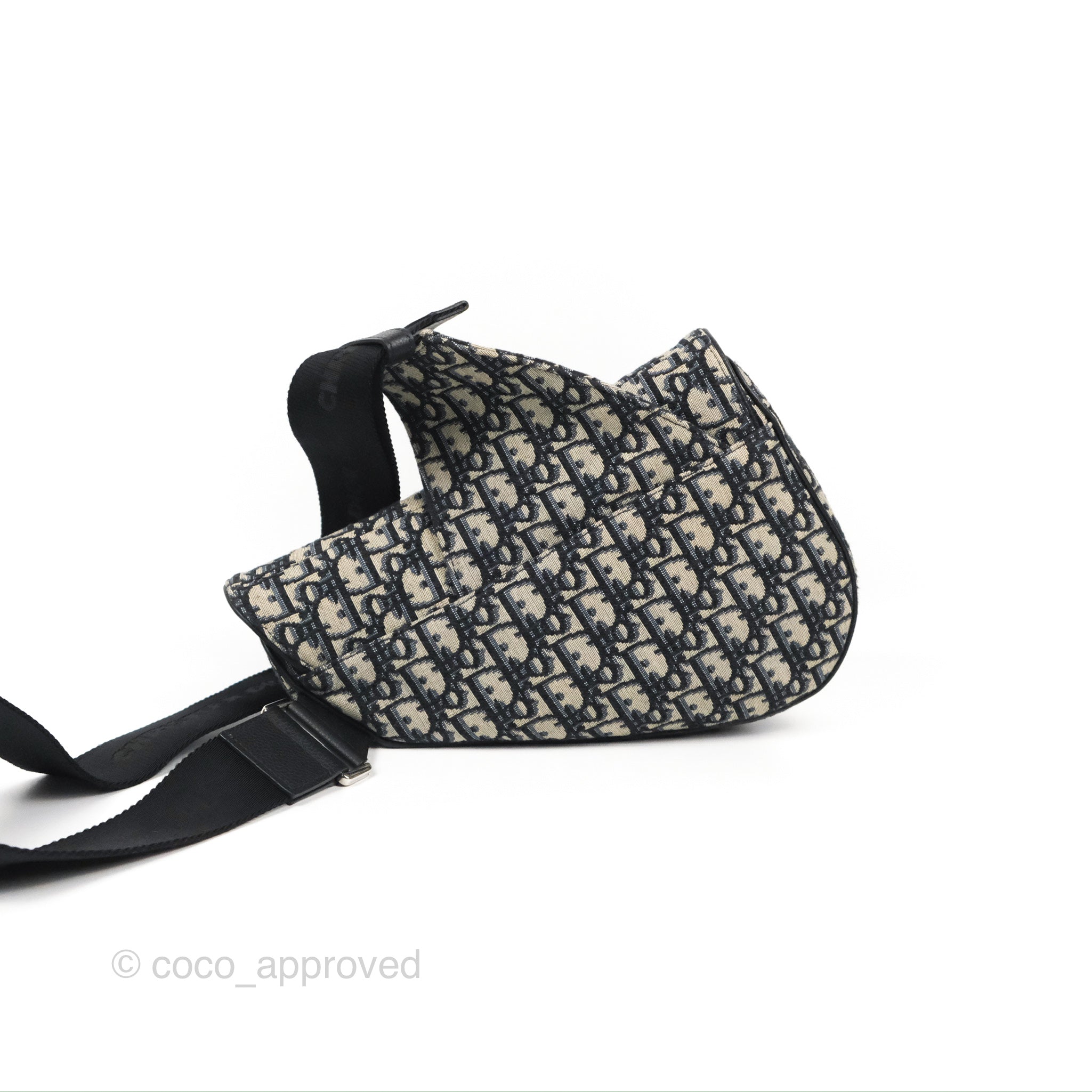 Christian Dior Bicolor Oblique Jacquard Saddle Bag for Men – The