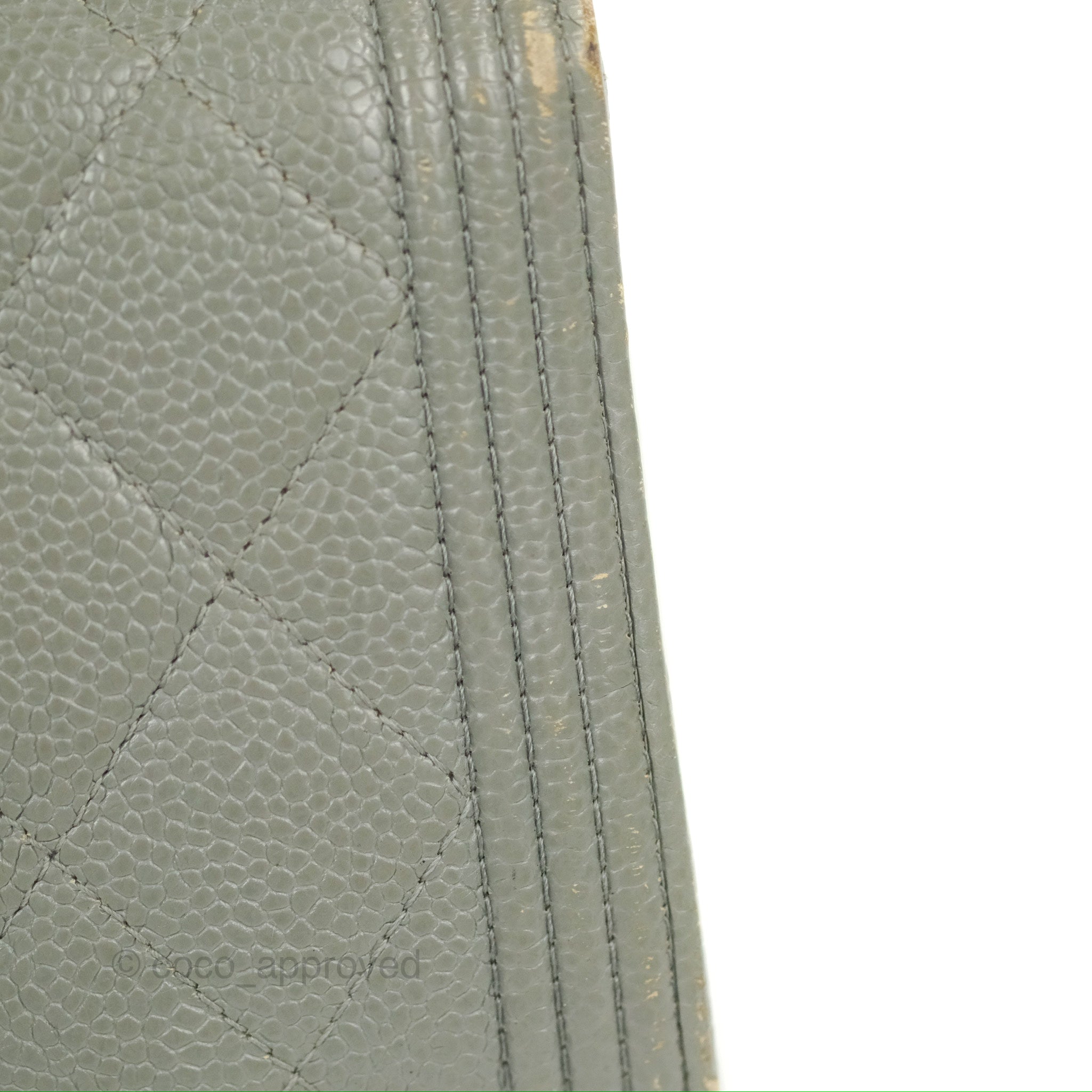 Chanel Quilted Boy Flap Long Wallet Light Green Caviar Gold Hardware – Coco  Approved Studio