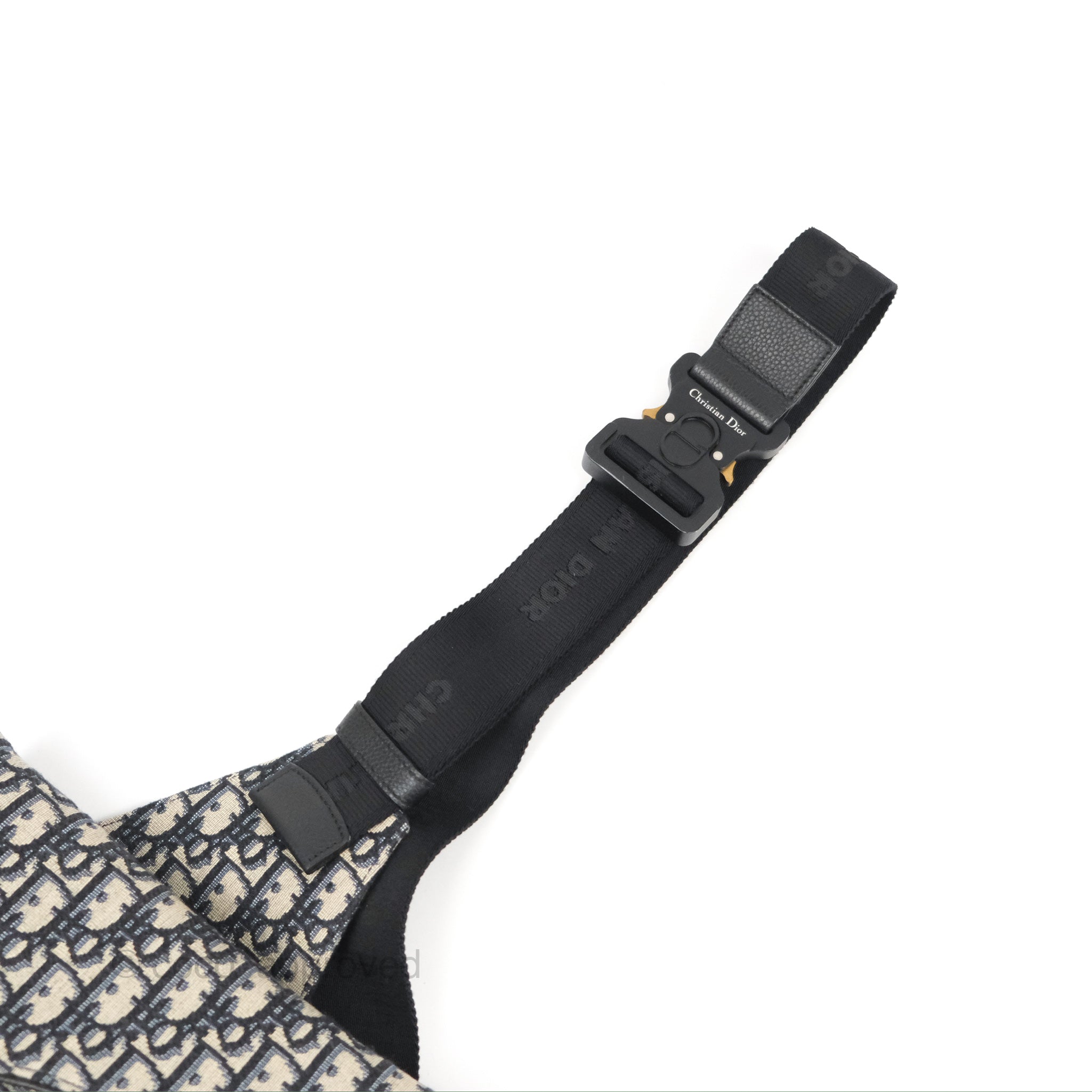 Christian Dior Bicolor Oblique Jacquard Saddle Bag for Men – The Closet