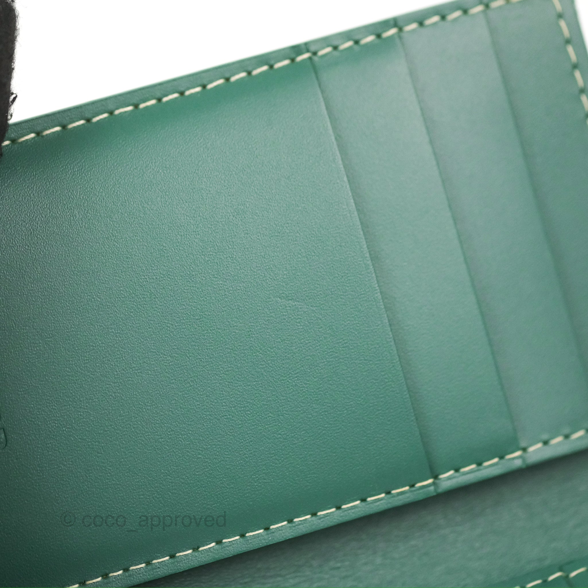 Goyard Saint Pierre card holder Green Cloth ref.572472 - Joli Closet