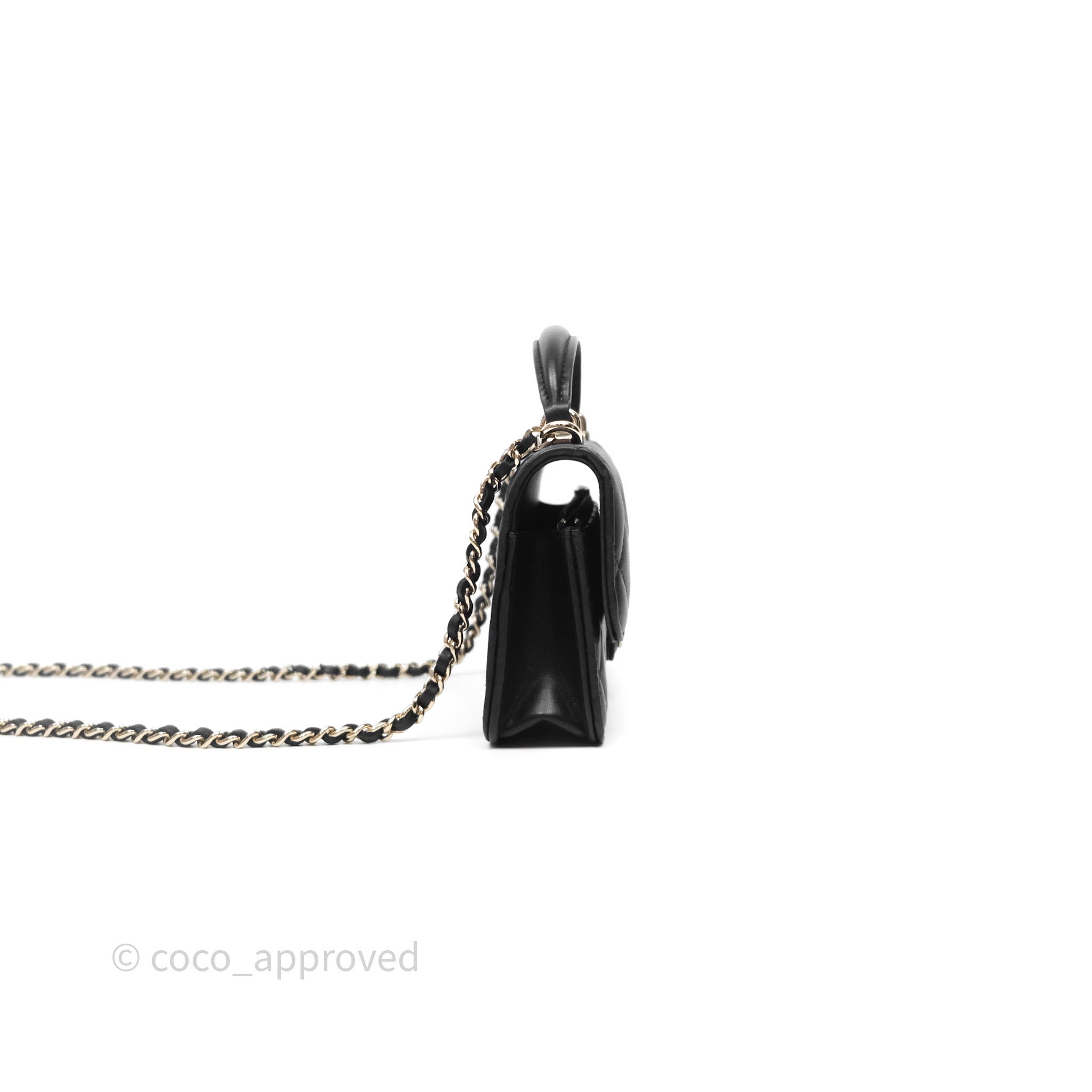 CHANEL ウォレット phoneholder レア！ ブラック 新品同様 CHANEL（シャネル） ショルダーバッグ MATELASSE マトラッセ AP0238