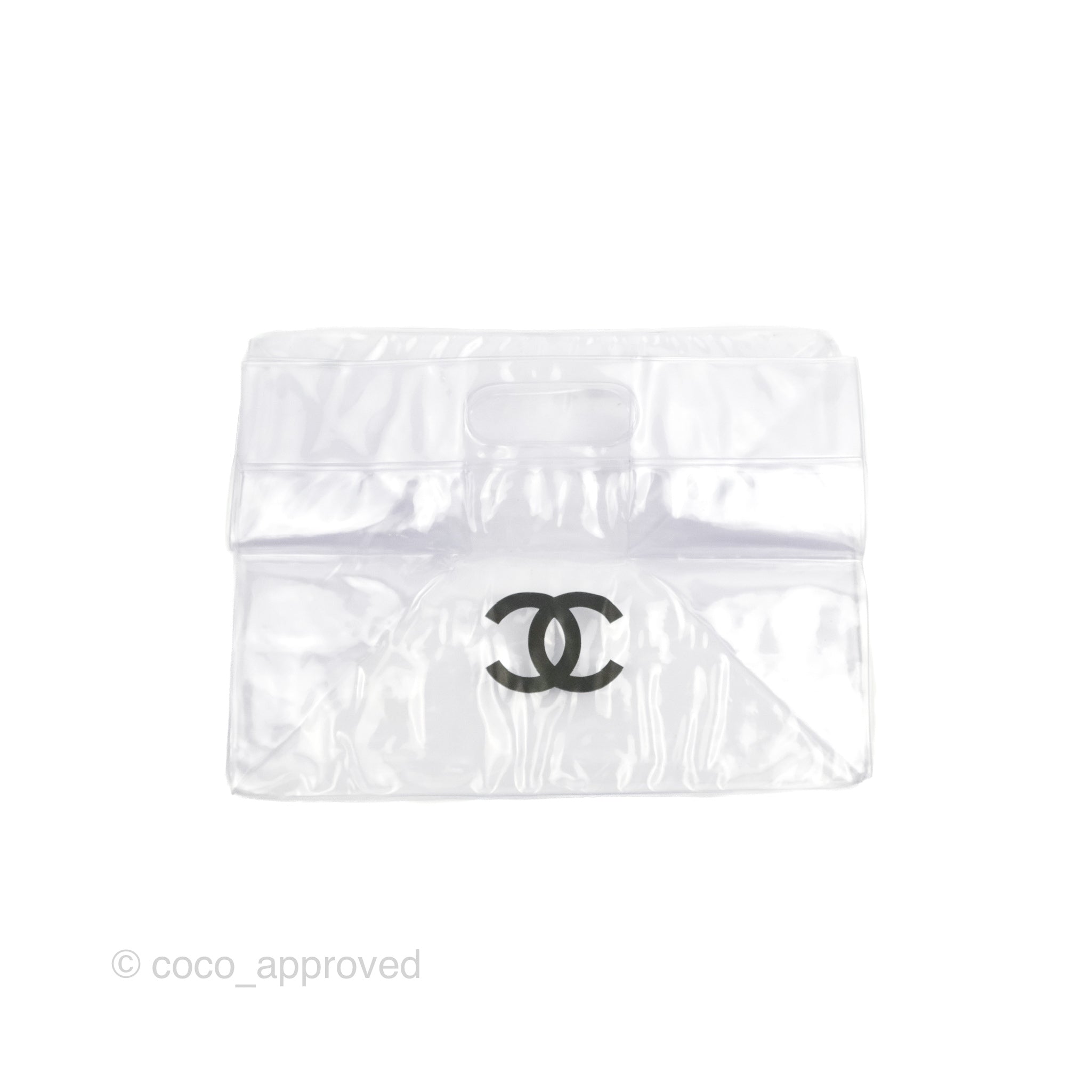 Chanel CC Logo PVC Slide Sandals Black Size 35.5 – Coco Approved Studio