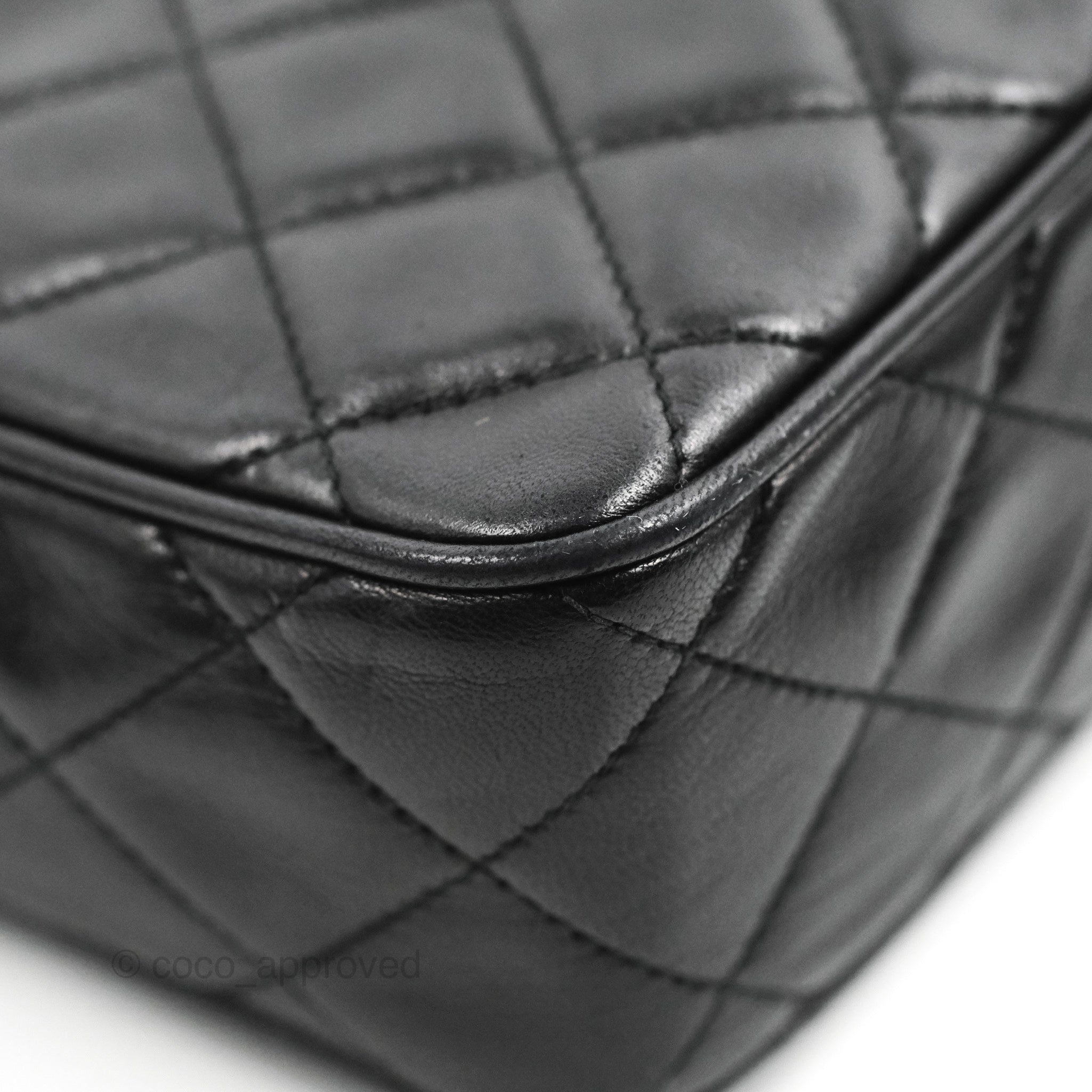 Chanel Vintage Camera Bag Black Lambskin 24K Gold Hardware – Coco Approved  Studio
