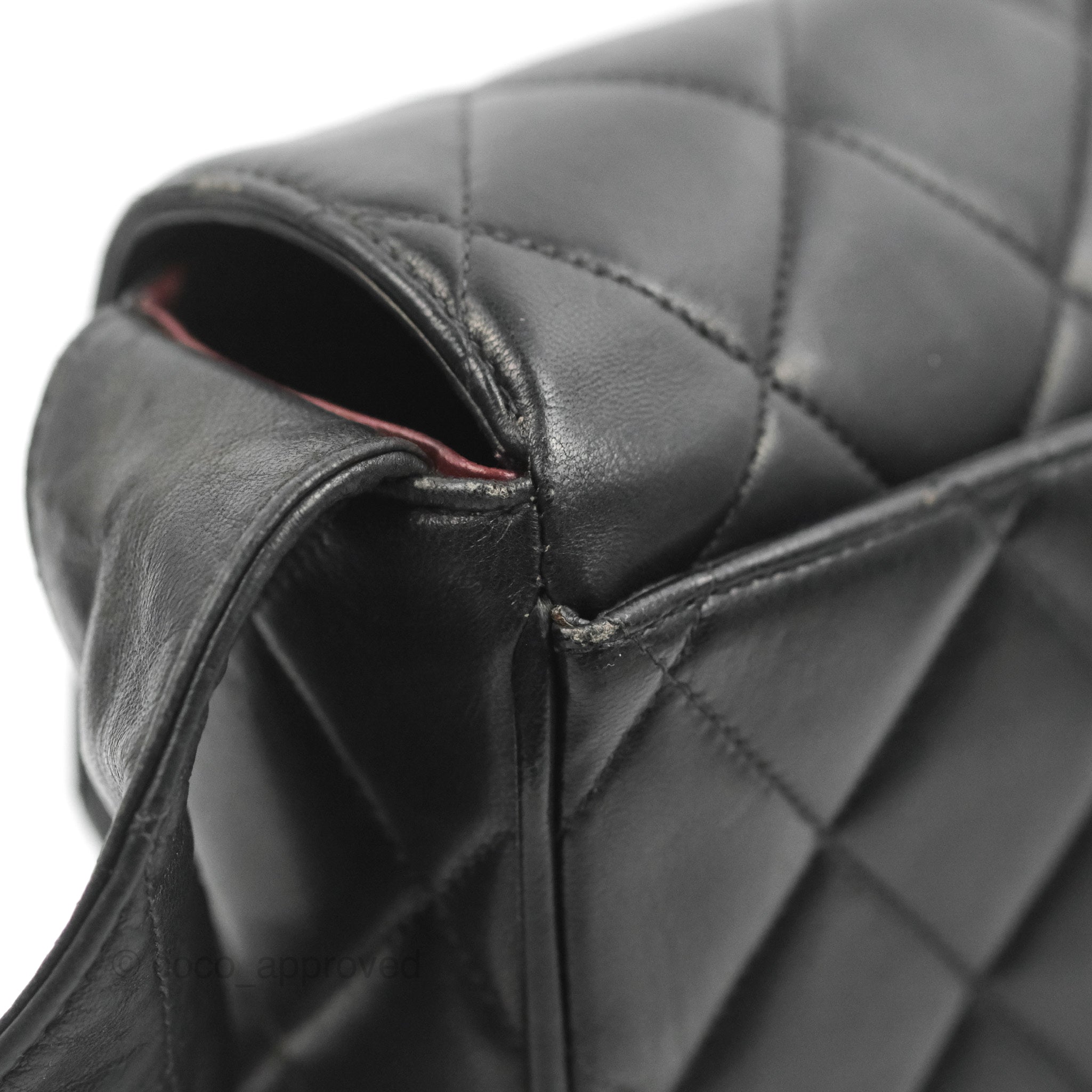 Chanel Vintage CC Quilted Shoulder Bag So Black Lambskin – Coco