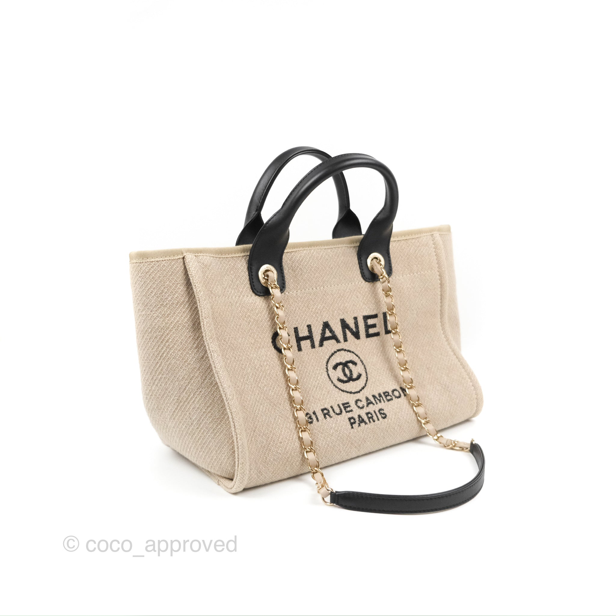 Chanel Canvas Small 2022 Deauville Black - Luxury In Reach