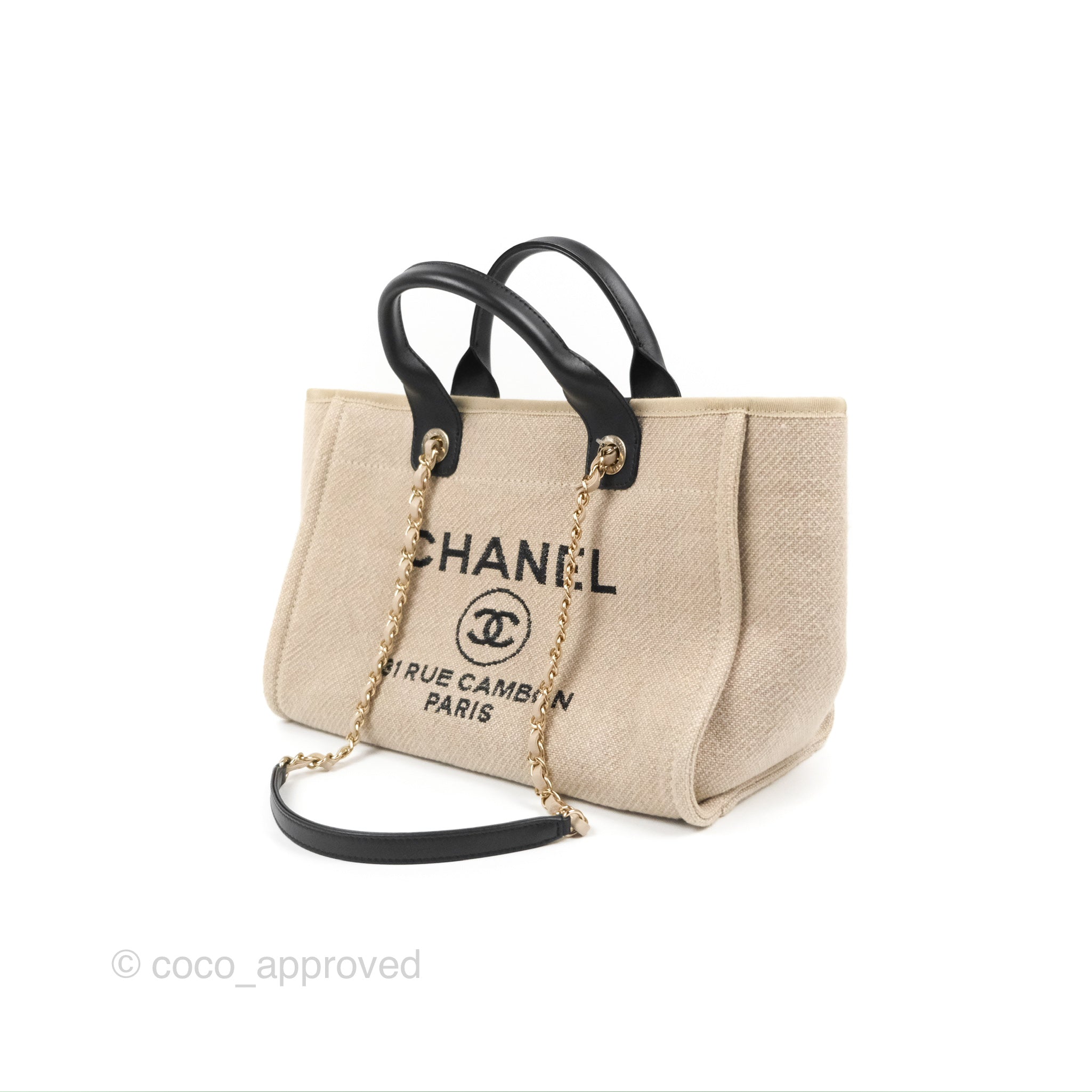 Chanel Canvas Small 2022 Deauville Black - Luxury In Reach