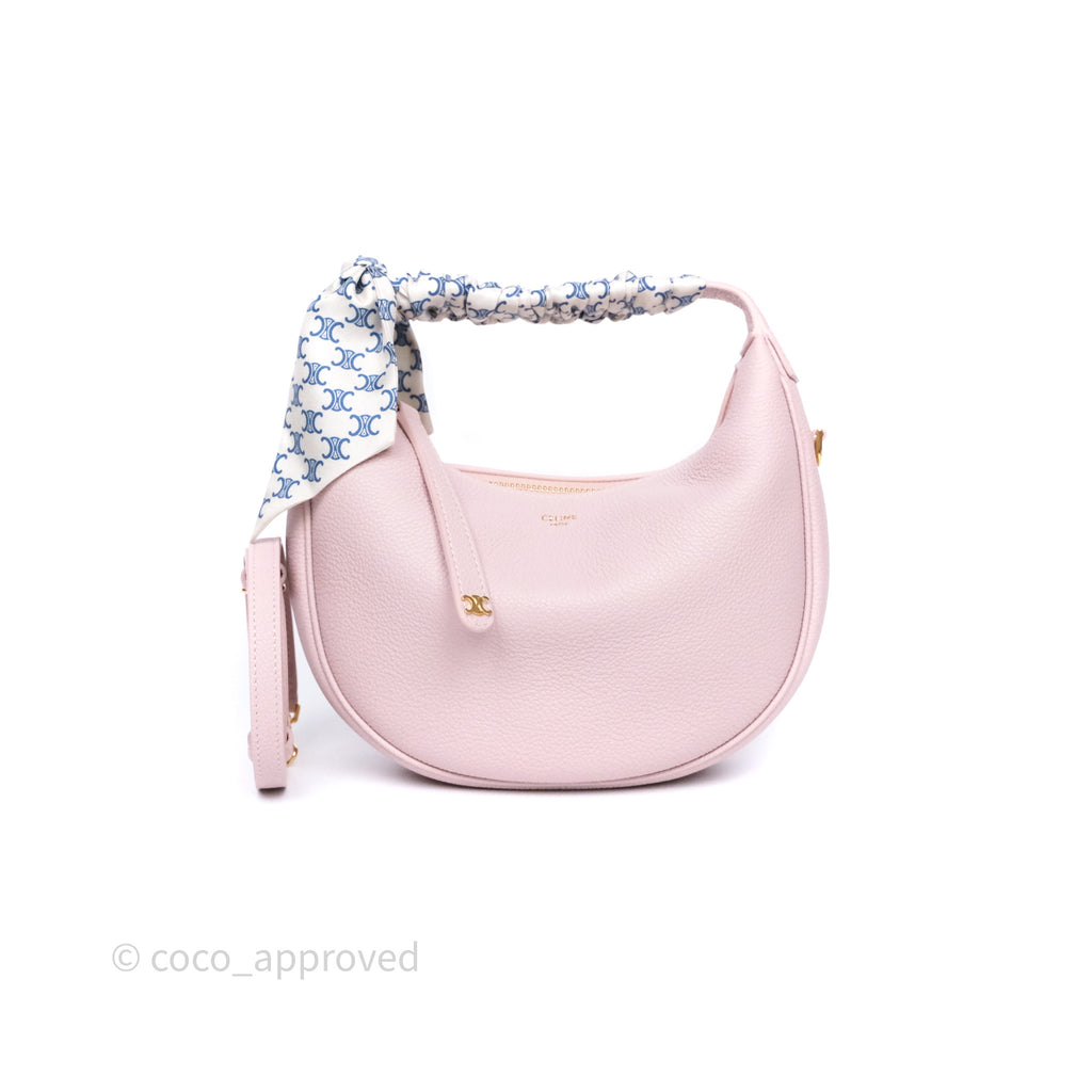 Celine Teen Celine Lulu in Grained Calfskin Bleached Pink