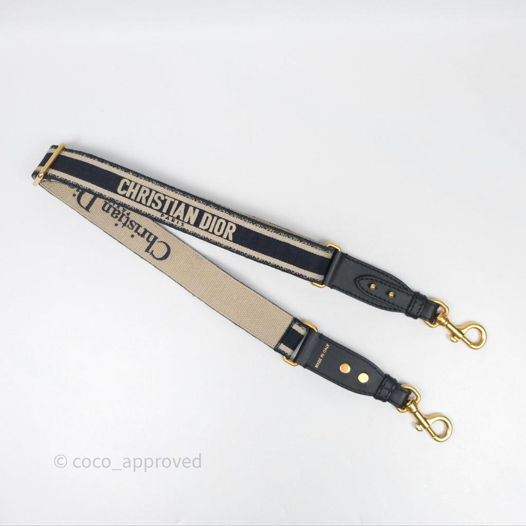 Christian Dior Adjustable Shoulder Strap Navy
