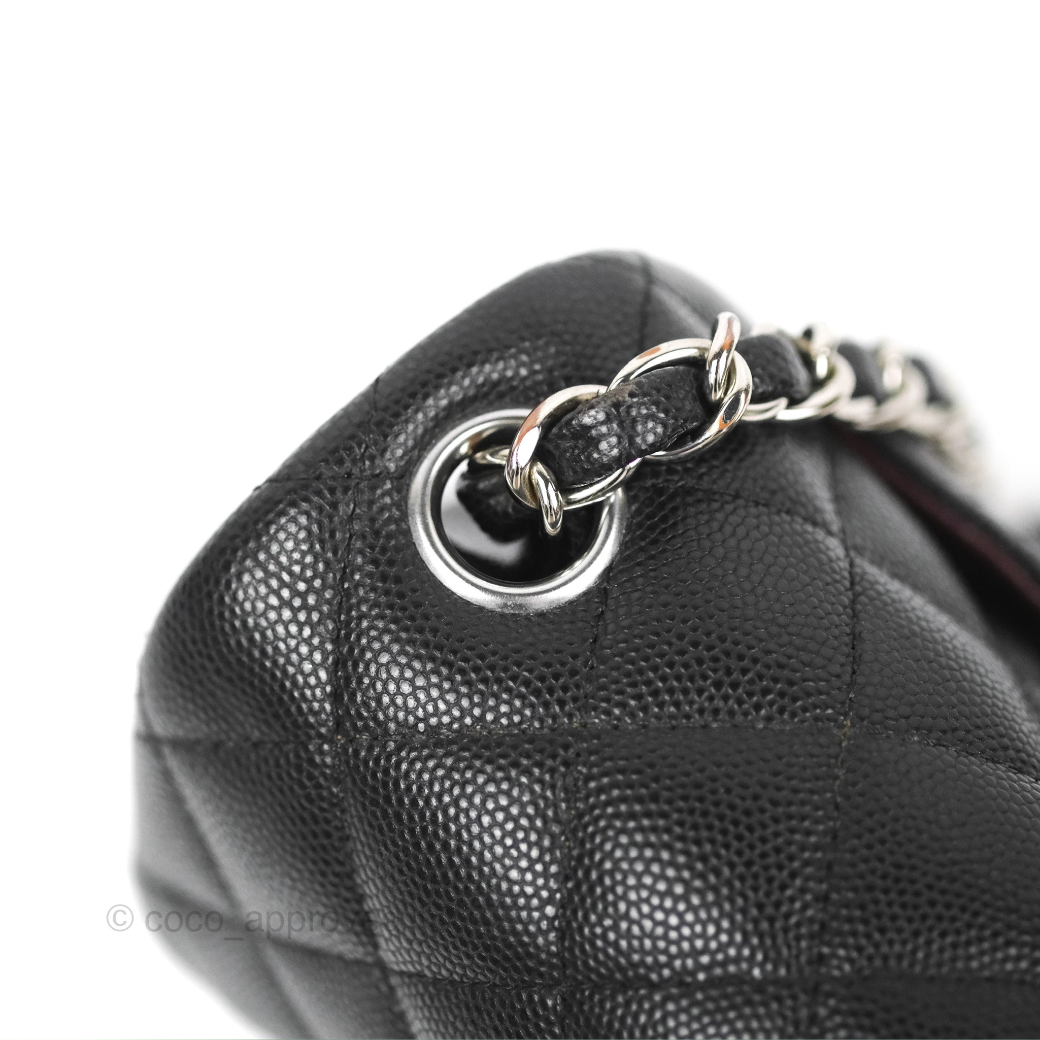 Chanel Classic Small S/M Flap Black Caviar Silver Hardware – Coco Approved  Studio