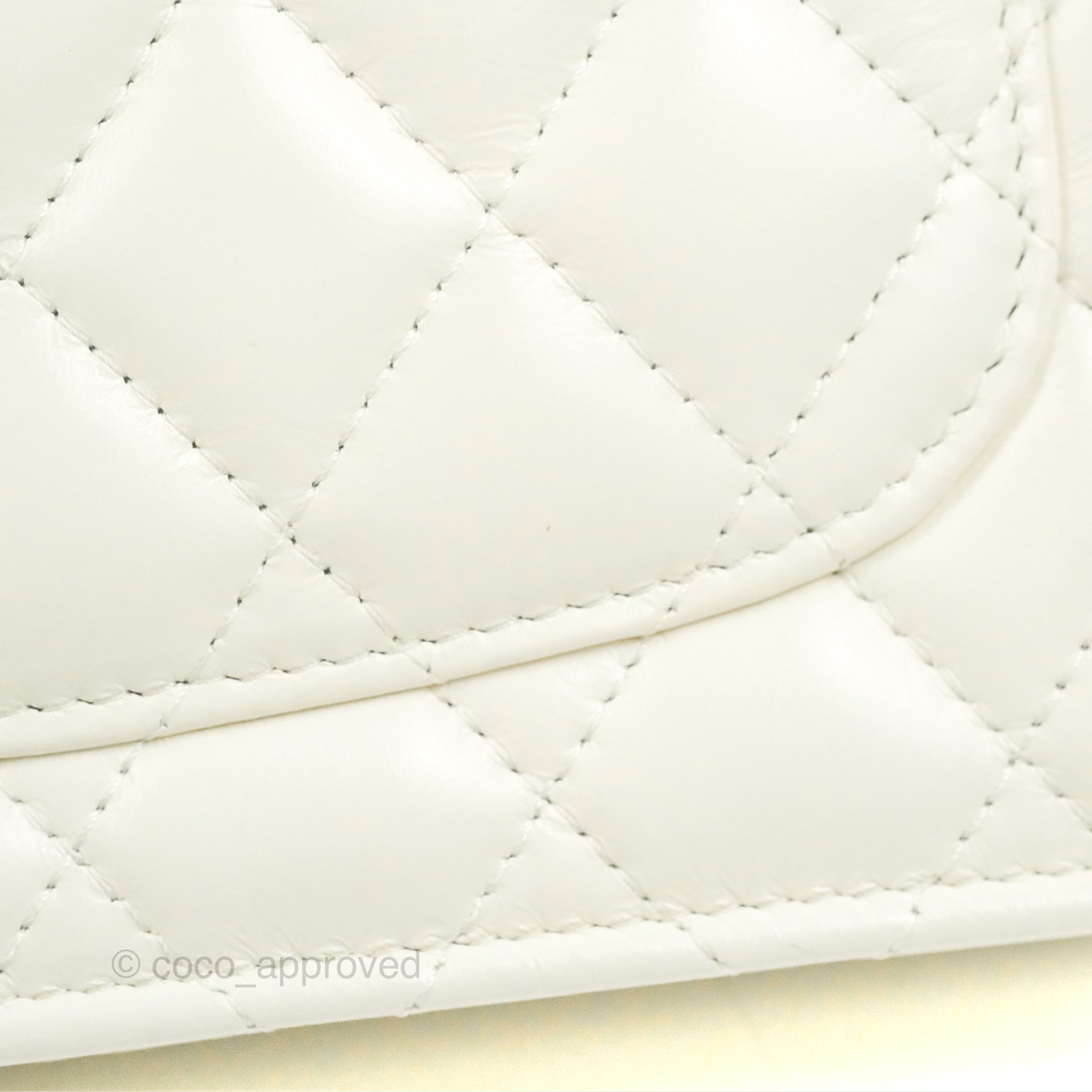 Chanel Timeless Wallet On Chain Artificial Fabric White