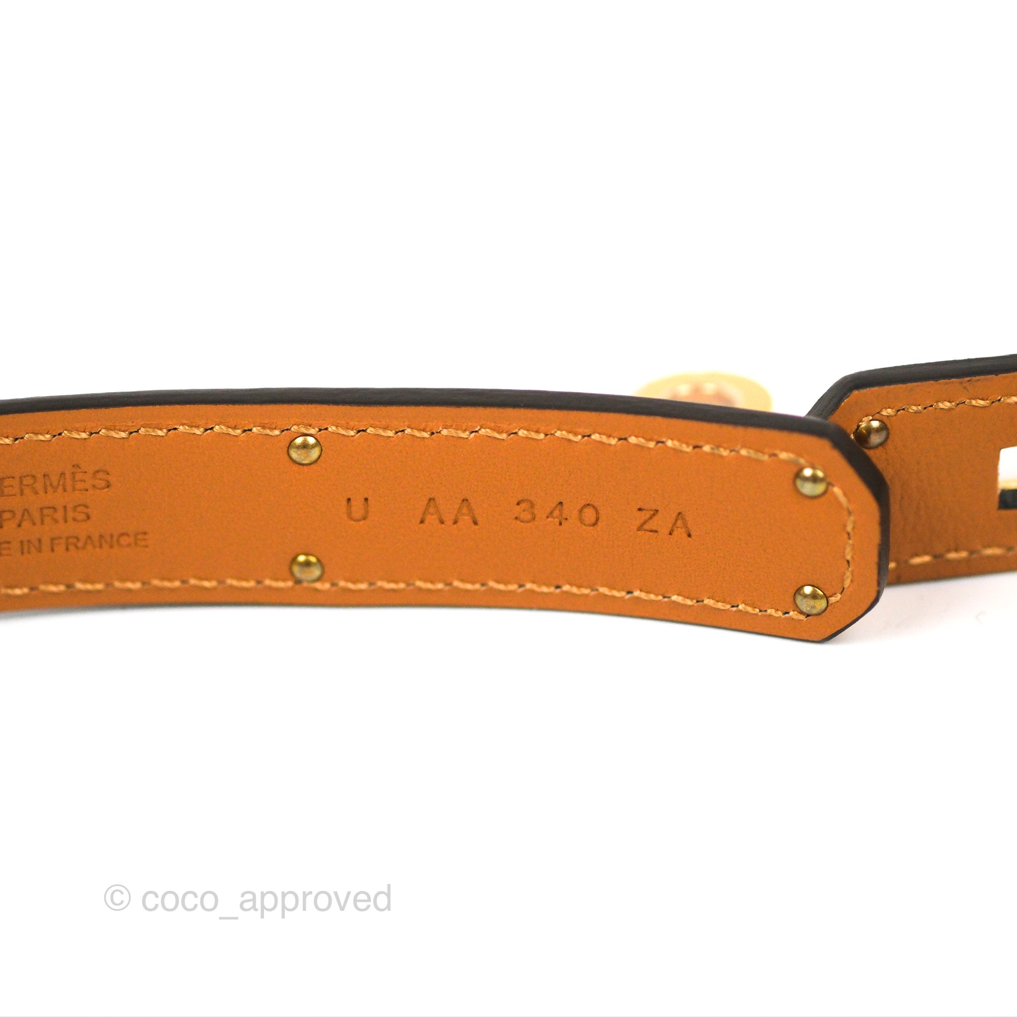 NEW HERMES Etoupe Epsom GHW Kelly 18 Belt One Size Adjustable ( $1025+tax)