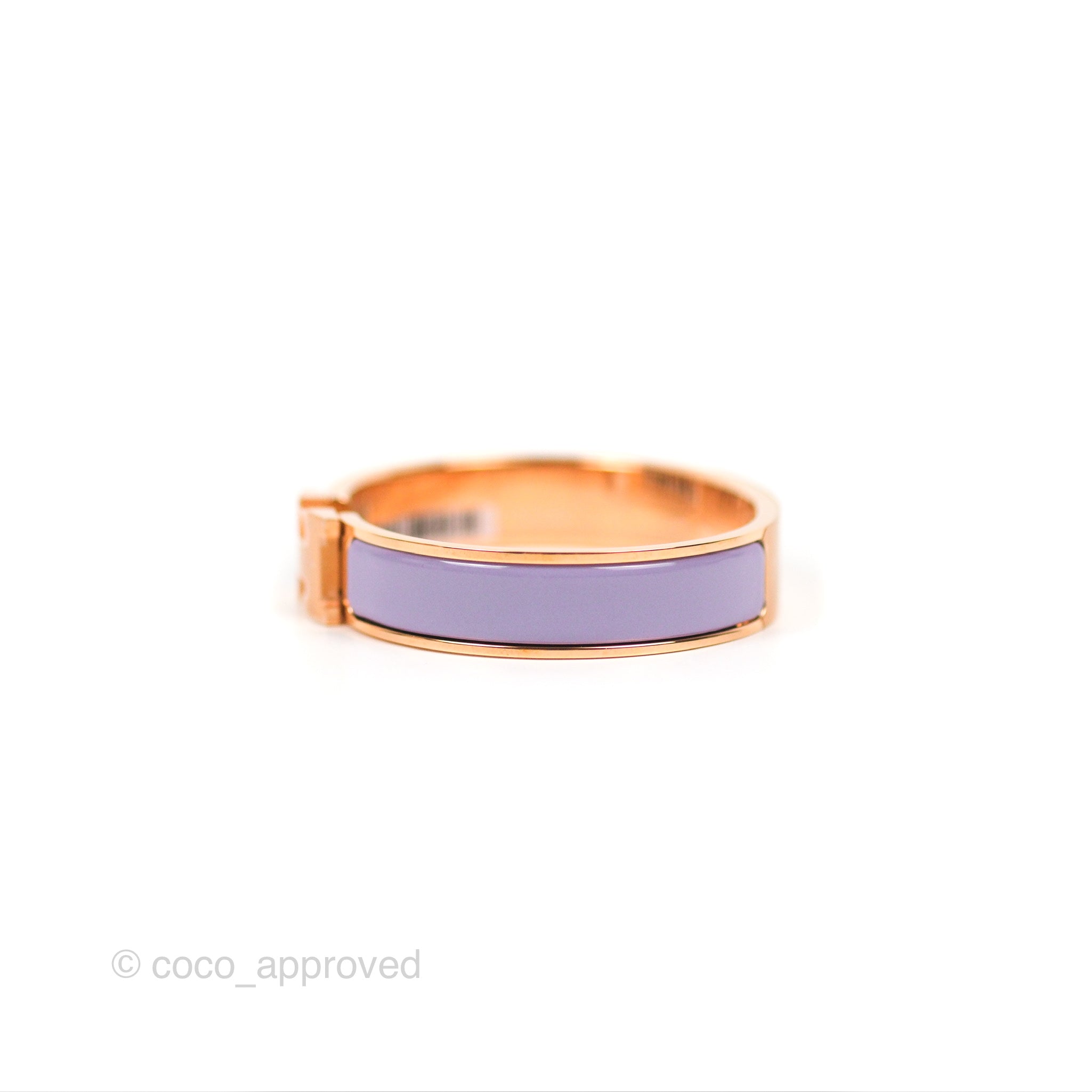 Hermès Clic H Bracelet Pink Nacarat Rose Gold PM – Coco Approved Studio