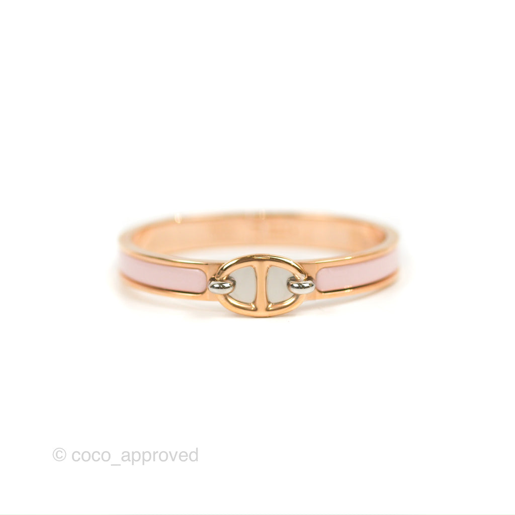 Hermès Collier De Chien Bracelet Rose Gold PM – Coco Approved Studio