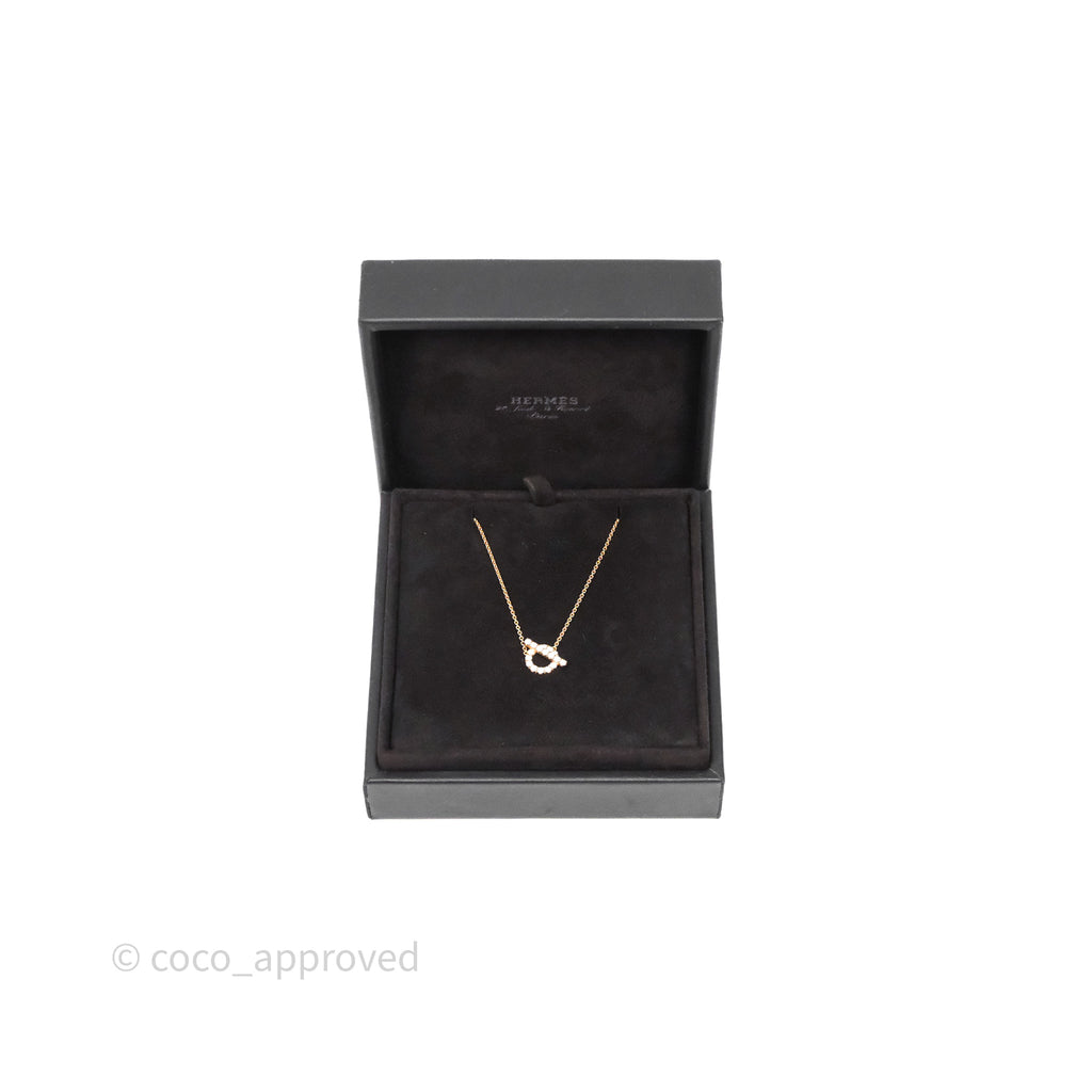 Hermès Finesse Necklace Rose Gold