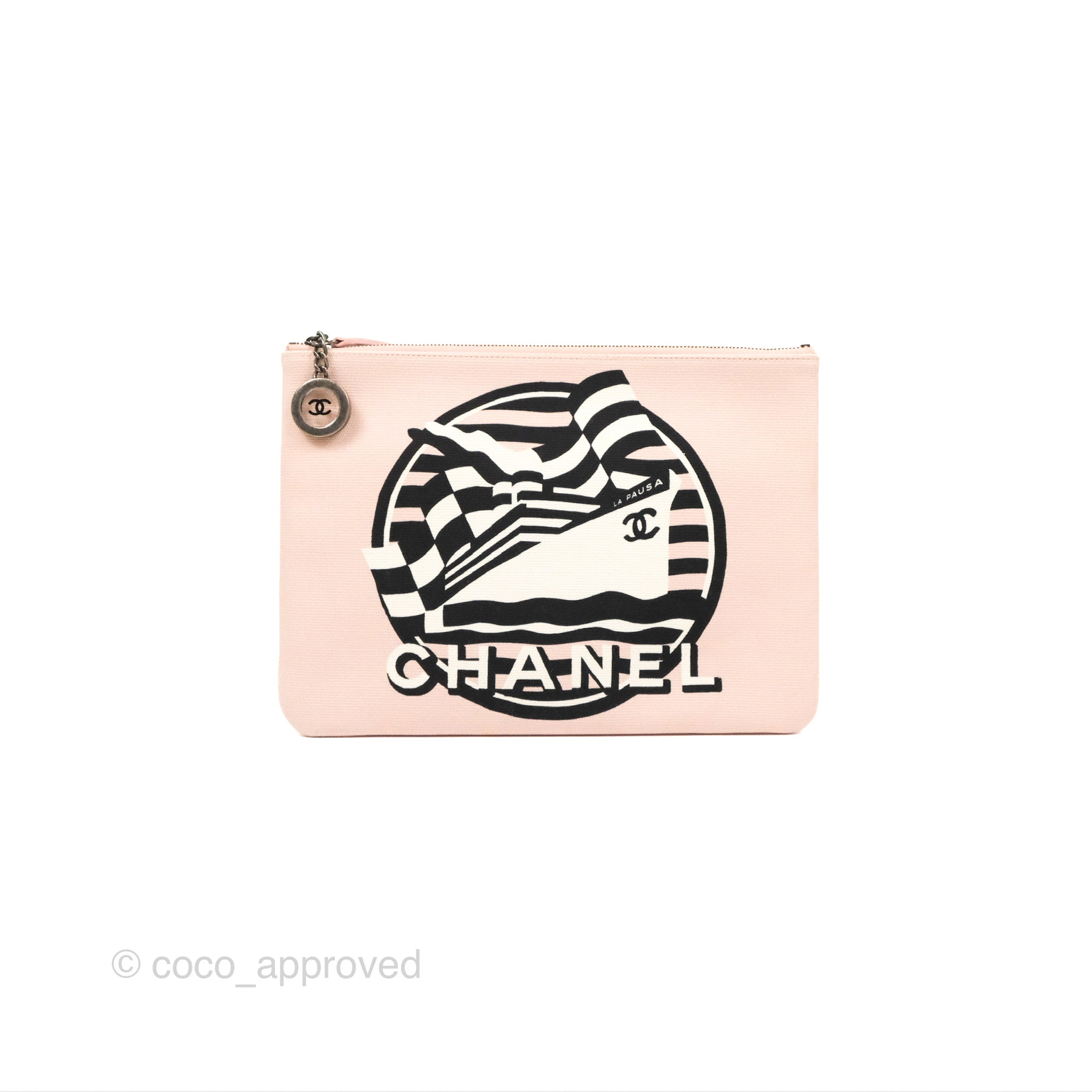 Chanel Abstract Print Quilted Nylon Supermarket Coco Color Mirror Charm Flap  Silver Hardware, 2014 Available For Immediate Sale At Sotheby's