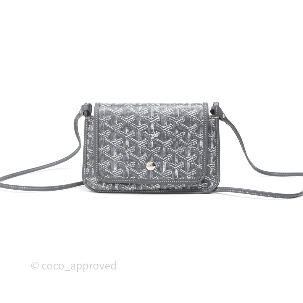 Goyard Plumet Pocket Wallet Grey Goyardine Canvas