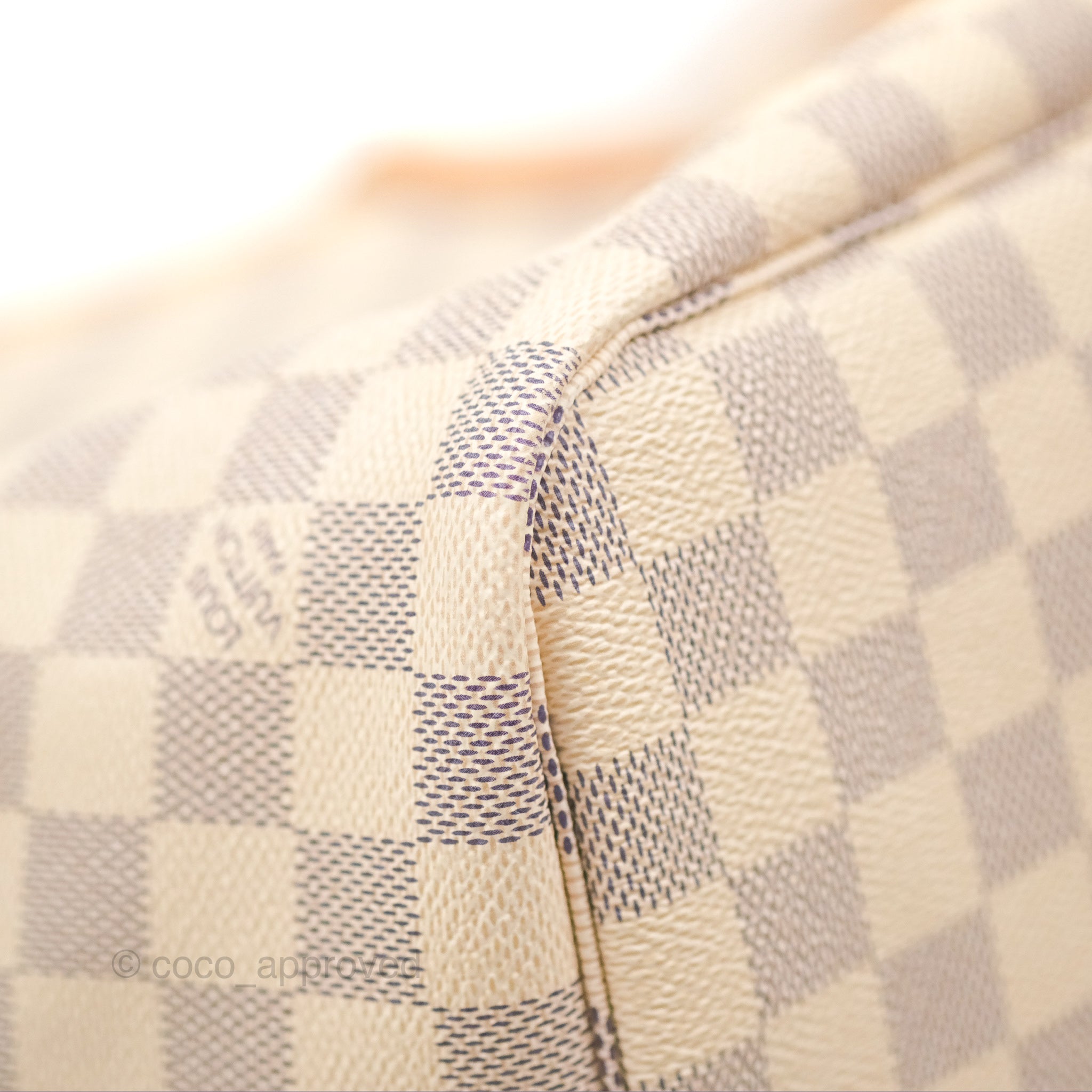 Louis Vuitton Neverfull MM Damier Azur Canvas Tote Bag – Coco