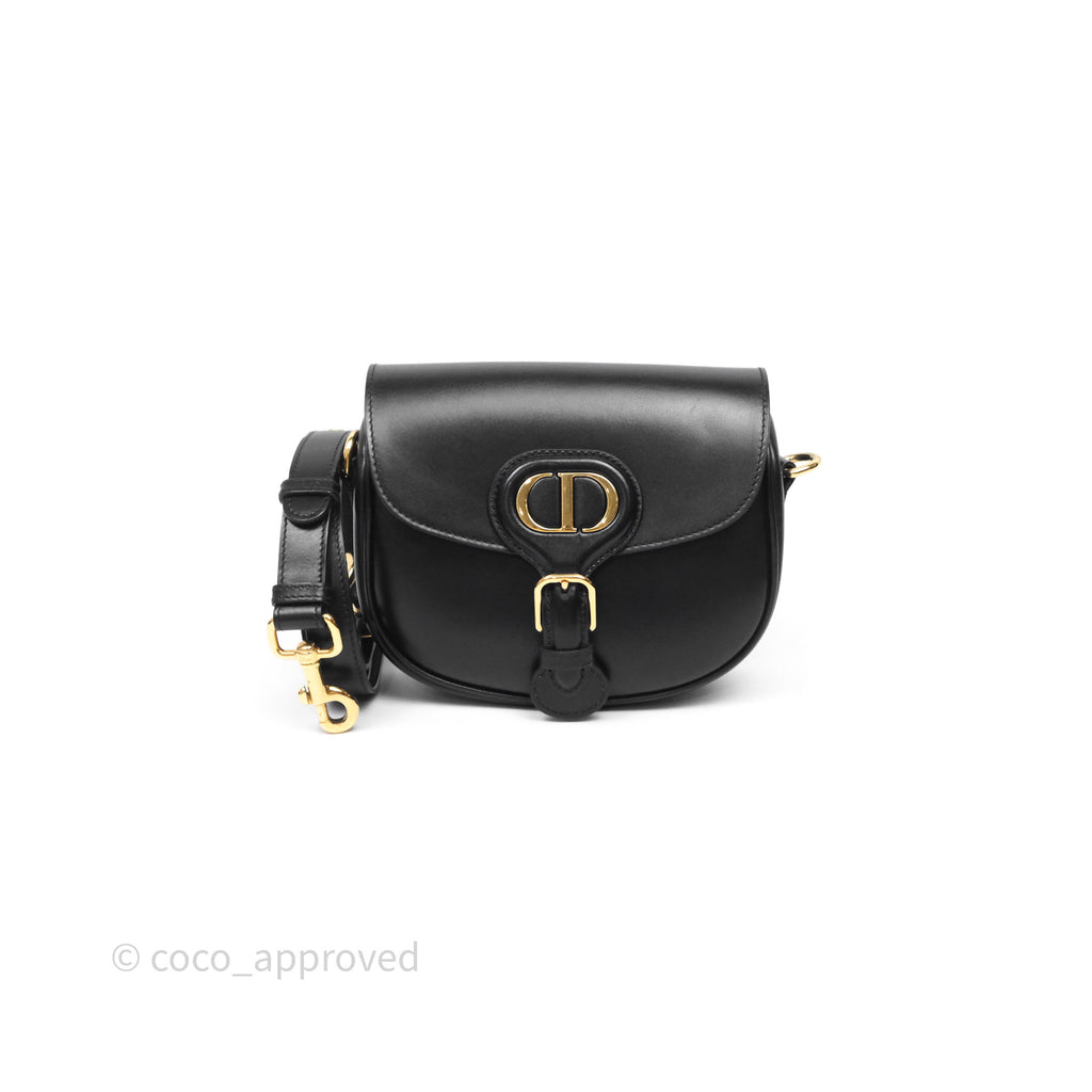 Christian Dior Small Bobby Bag Black Box Calfskin