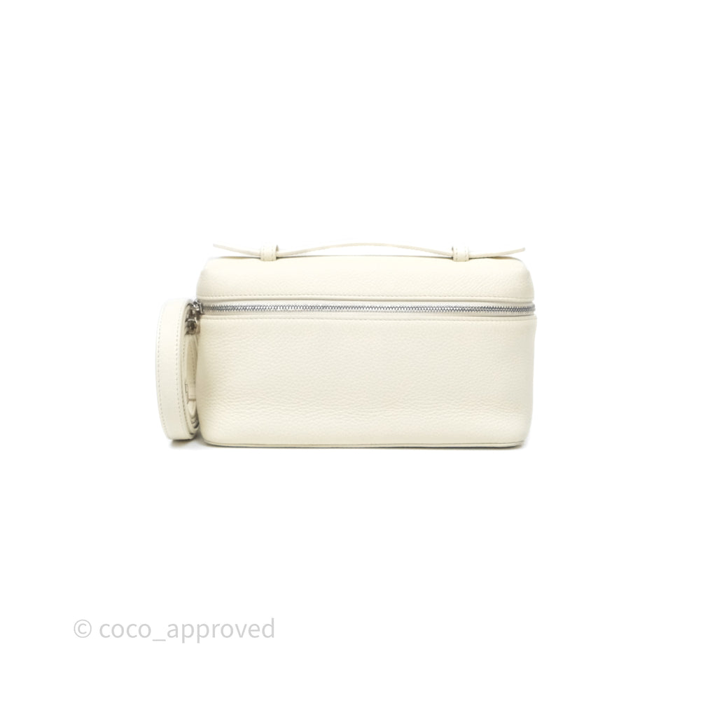 Loro Piana Extra Pocket L19 Ivory White Grained Calfskin
