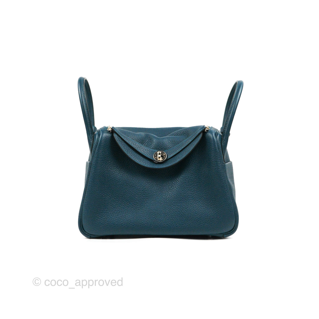 Hermes Lindy 30 Colvert Clemence Palladium Hardware