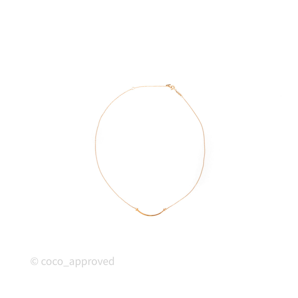 Tiffany & Co Tiffany T Smile Pendant in Rose Gold Small
