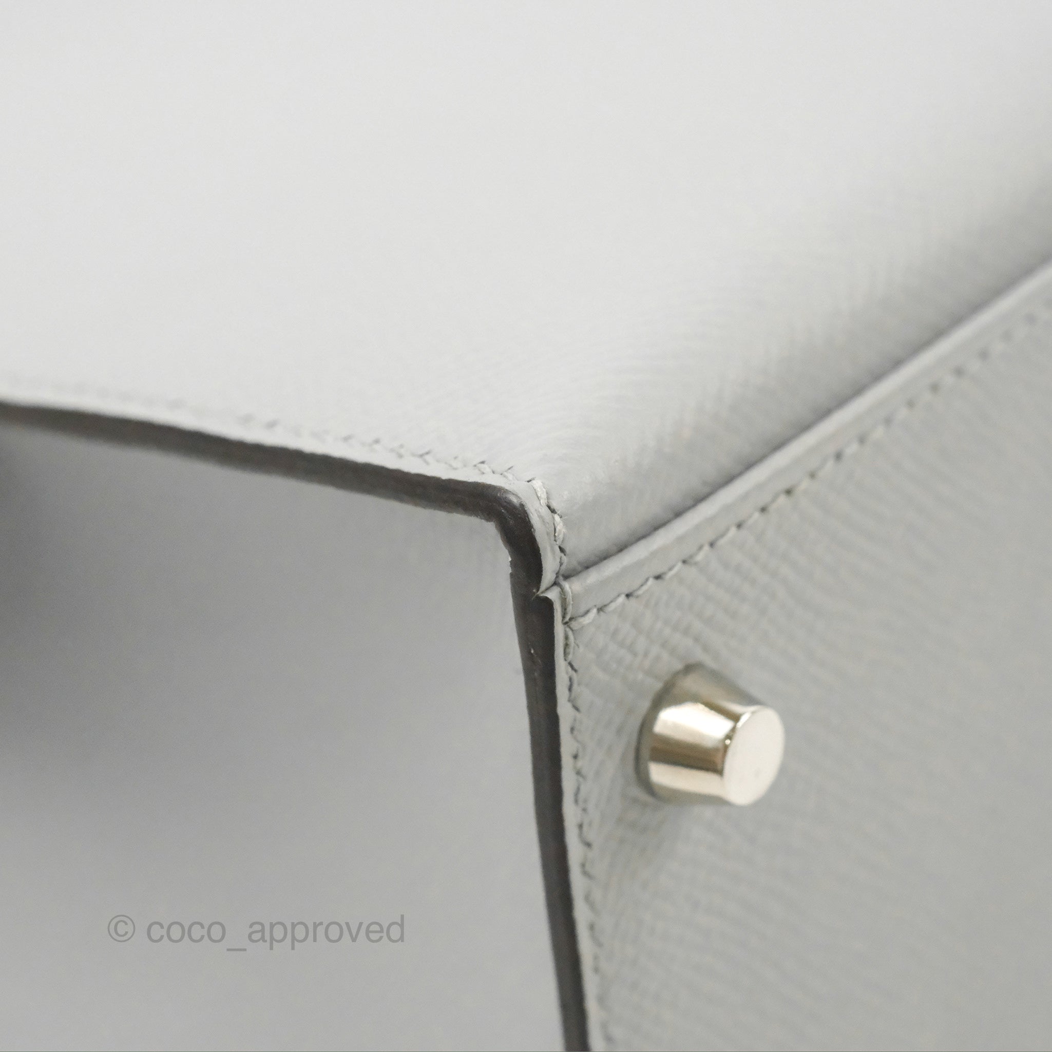 Hermès Kelly 32 Sellier Bleu Glacier Epsom Palladium Hardware – Coco  Approved Studio