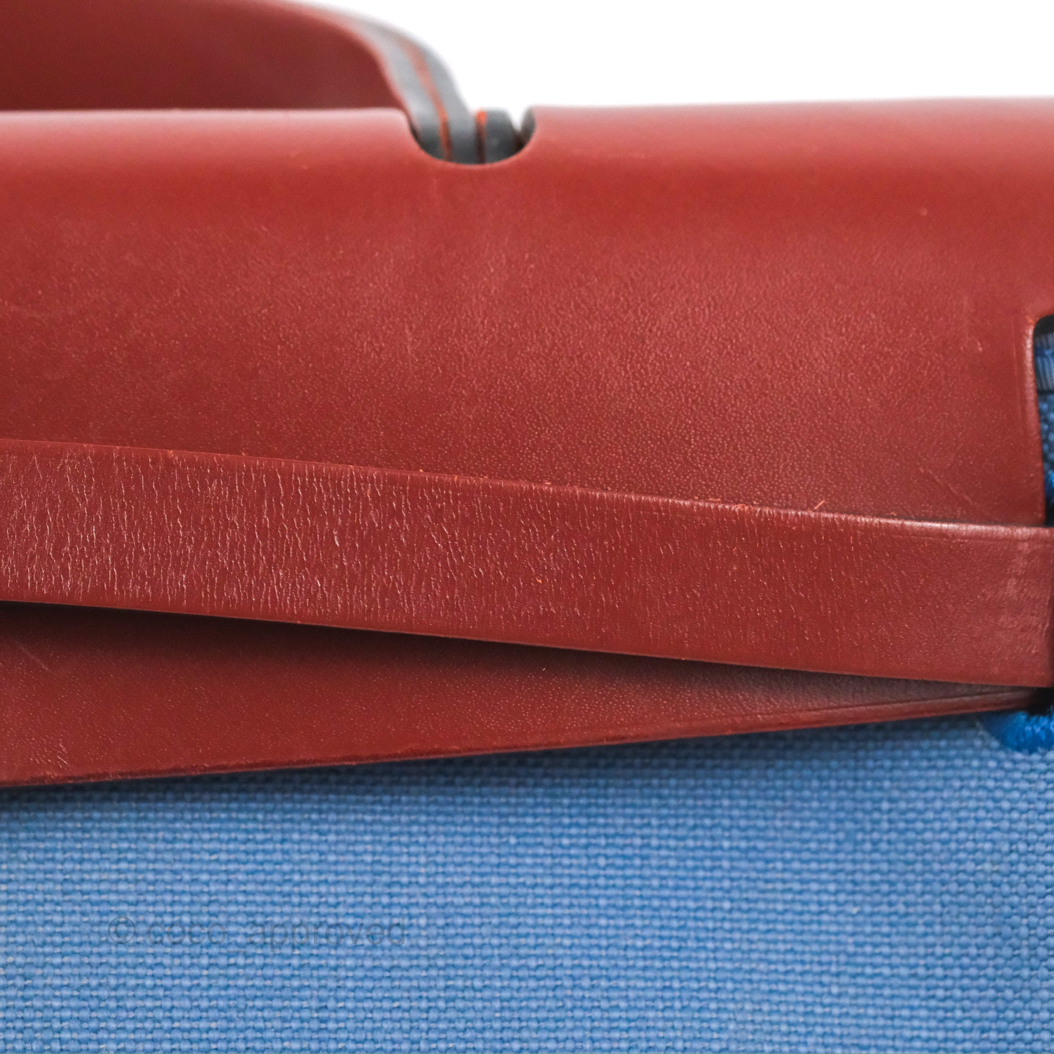 Hermès Herbag Zip 31 Rouge H/Bleu Agate Canvas Palladium Hardware – Coco  Approved Studio