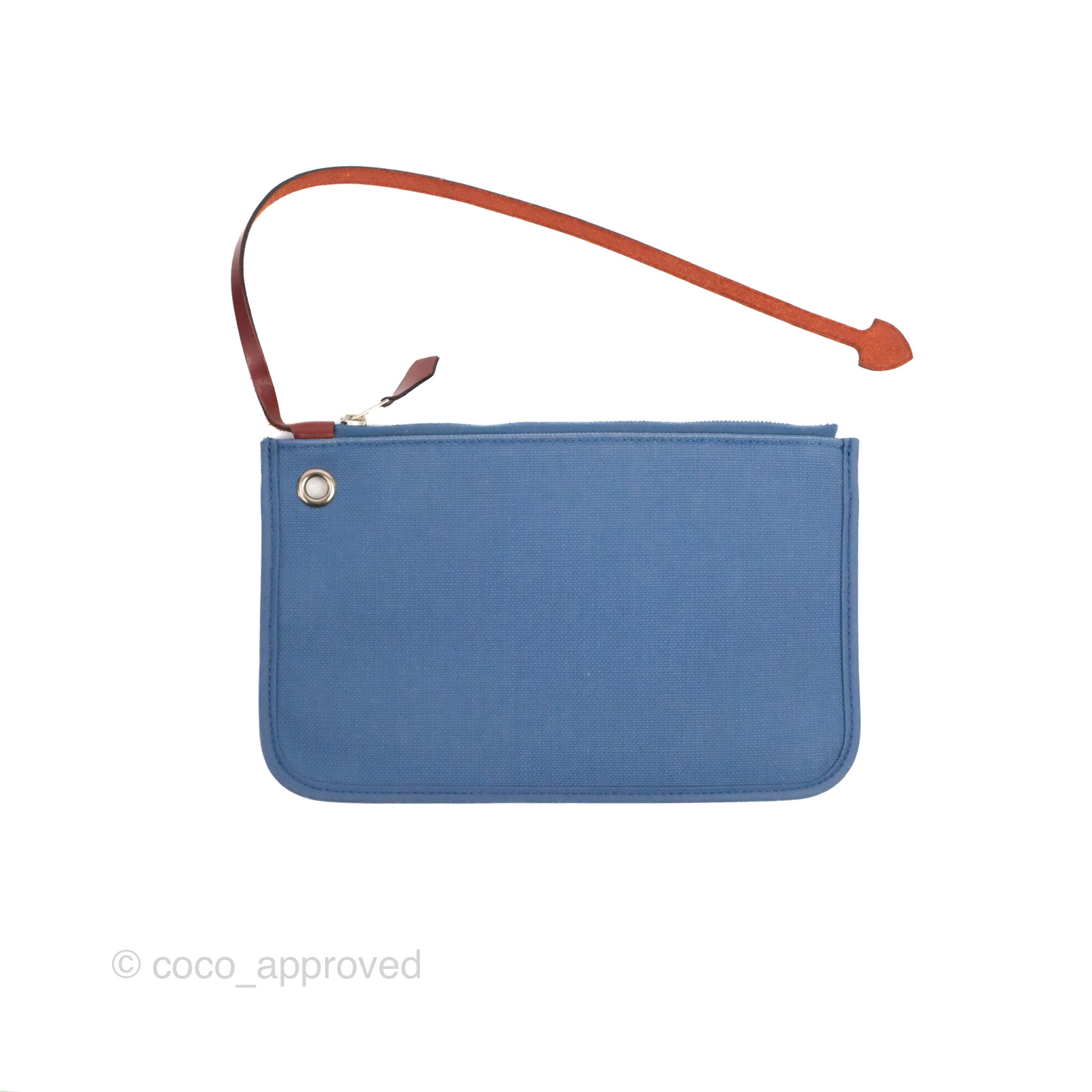 Hermès Herbag Zip 31 Rouge H/Bleu Agate Canvas Palladium Hardware