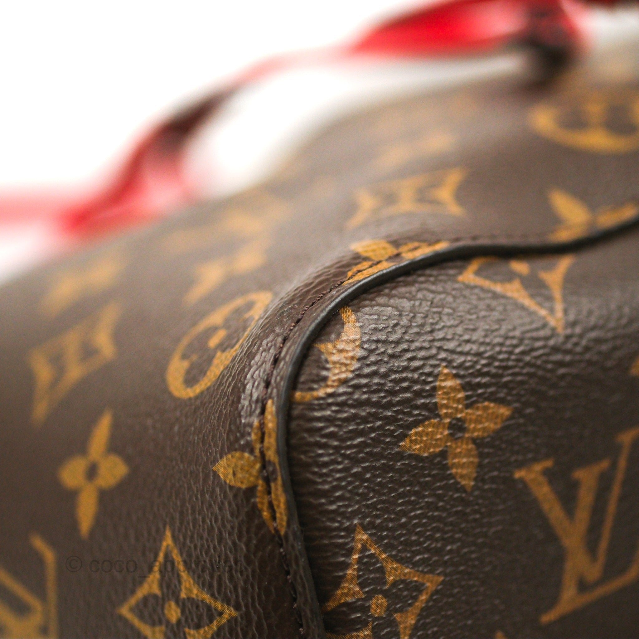 Louis Vuitton Neverfull Monogram Patches MM Fuchsia Lining in
