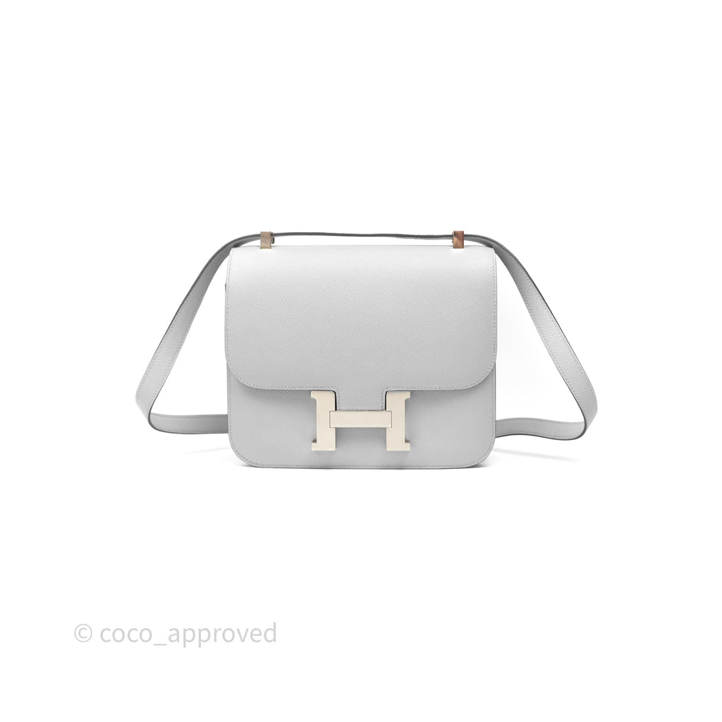 Hermès Constance 24 Gris Mouette 4Z Epsom Palladium Hardware