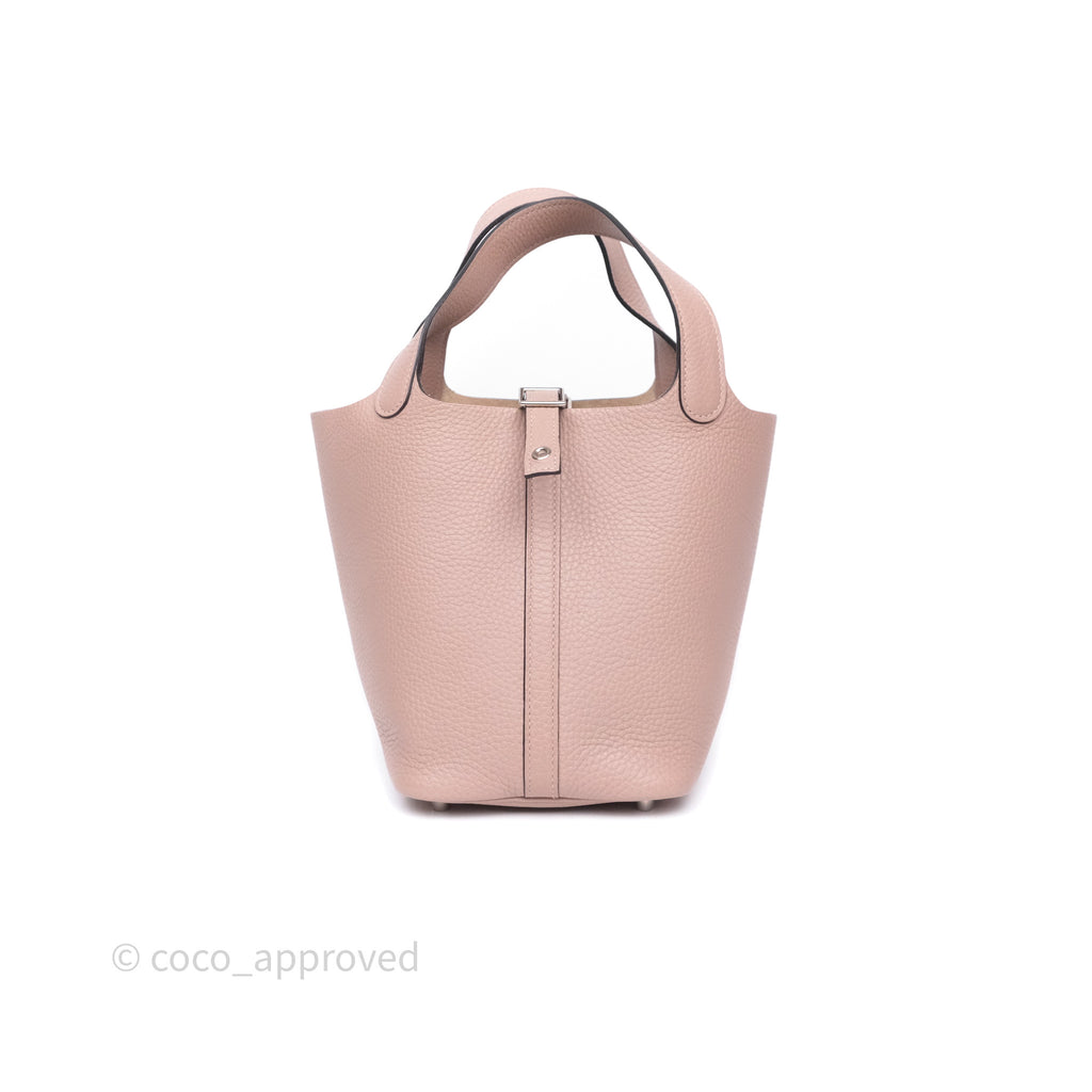 Hermès Picotin 18 Glycine 4W Clemence Palladium Hardware